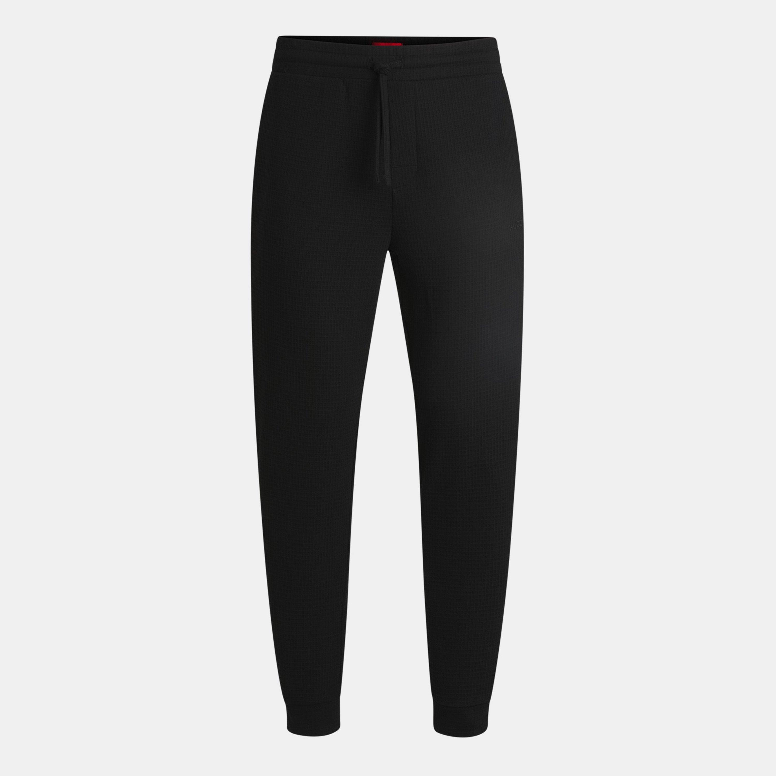 Black 001 - Hugo - Men's Austin Pyjama Shorts - 1