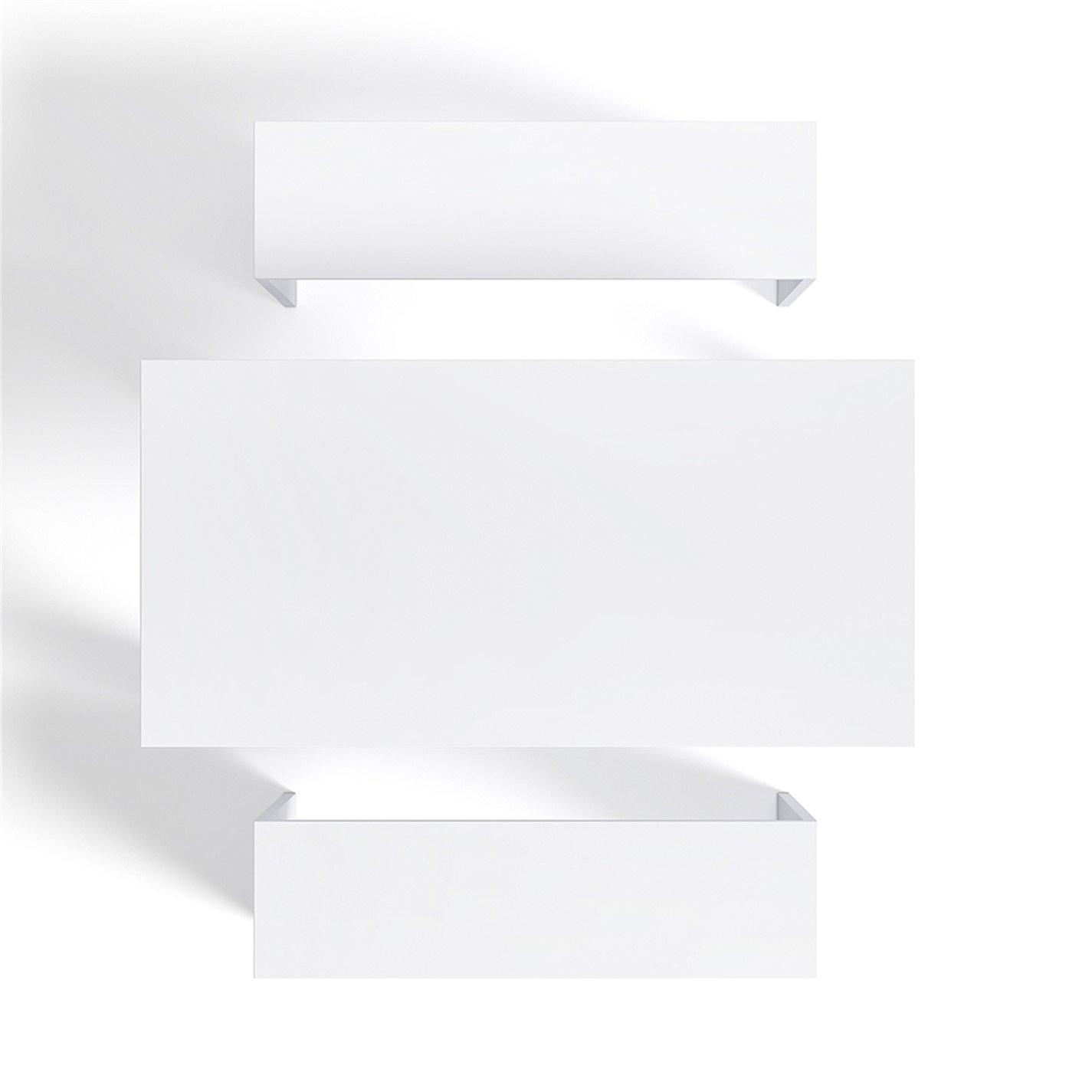 White - Kabinet UK - Modern Dining Table Benches Set - 5