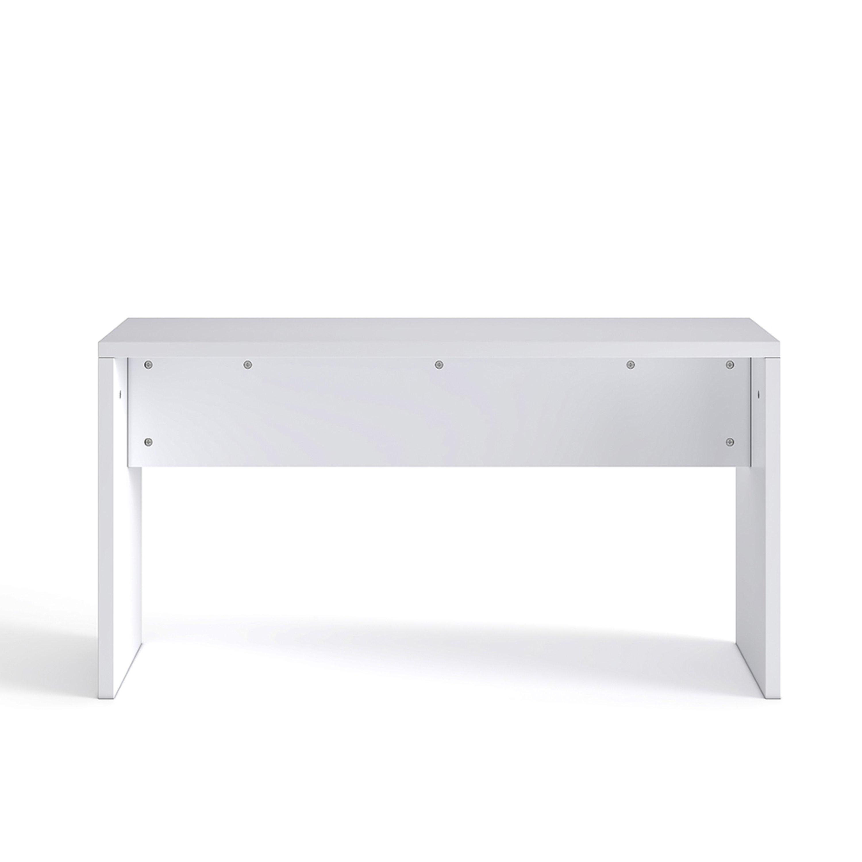 White - Kabinet UK - Modern Dining Table Benches Set - 8