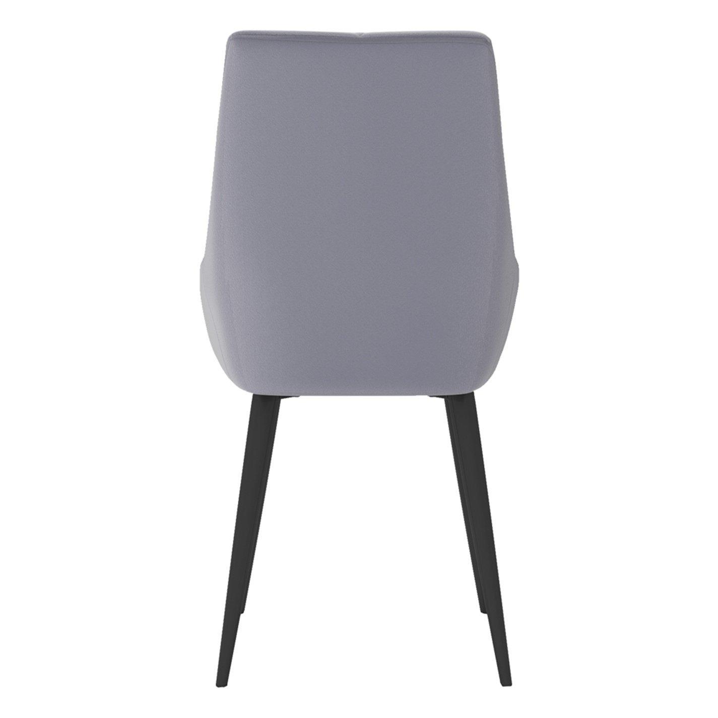 Grey - Kabinet UK - 2 Set Velvet Button Upholstered Dining Chair - 4