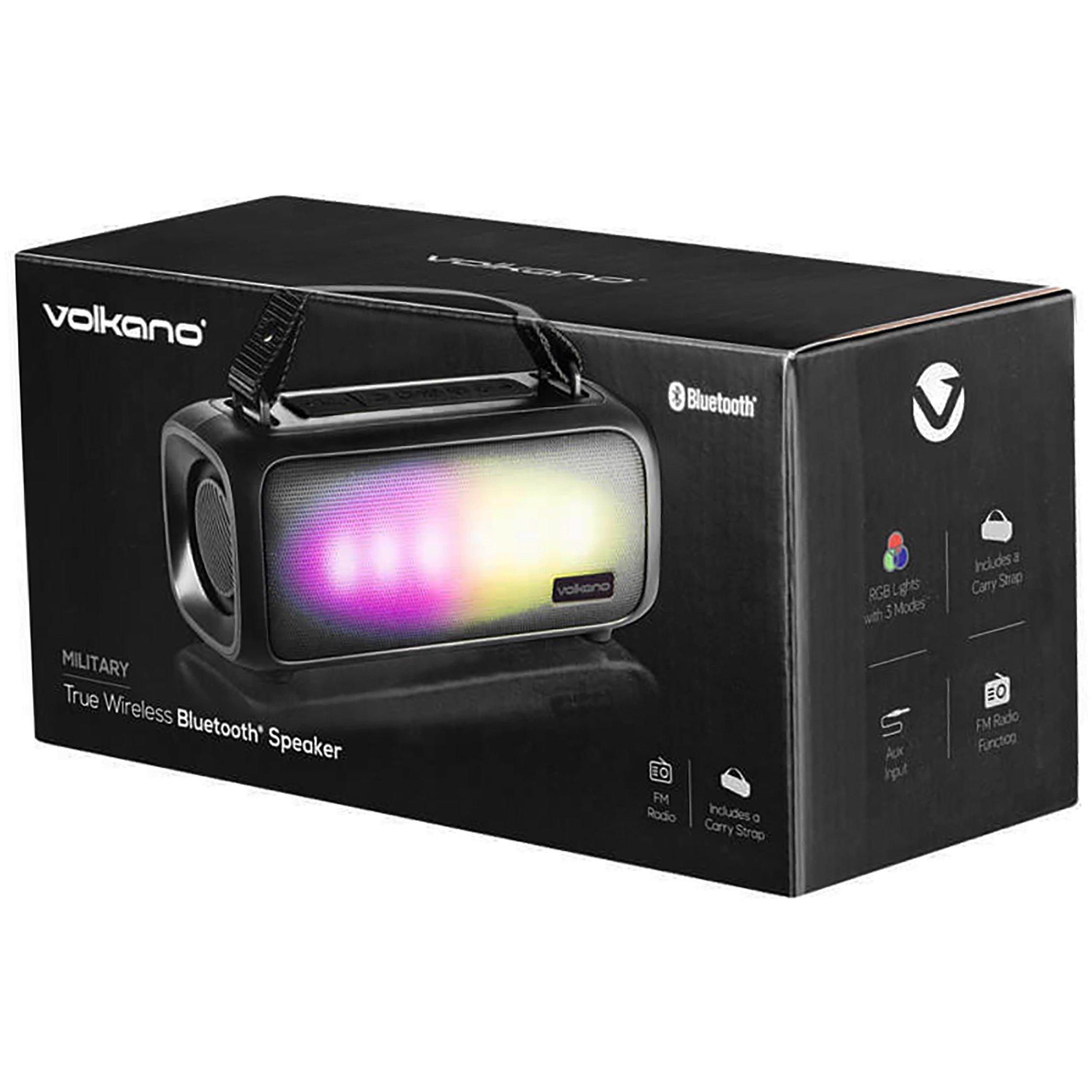 Black - Volkano - Volkano Military Bluetooth FM Radio Speaker - 3