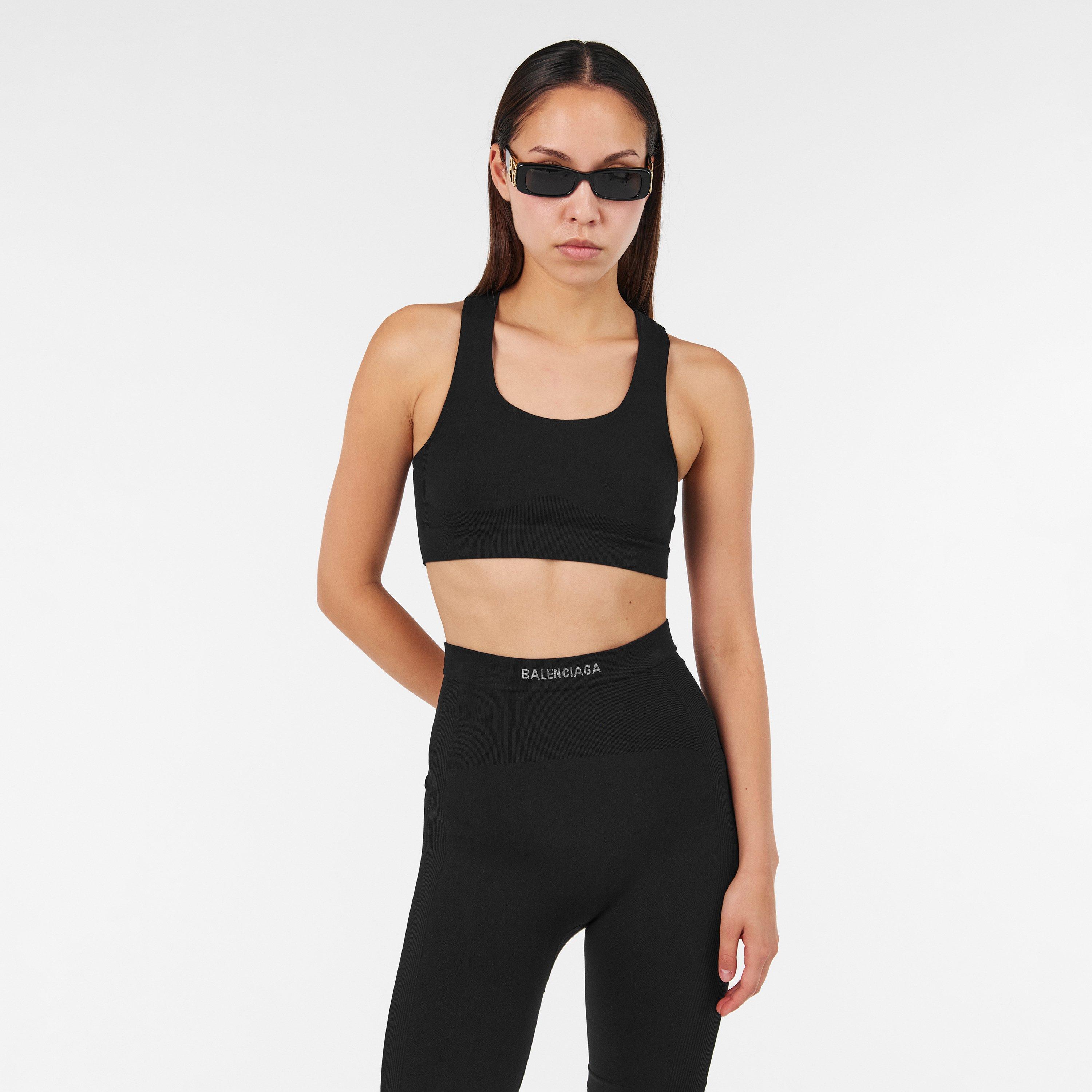 Black/White - Balenciaga - Women's Unlined Bralette - 3