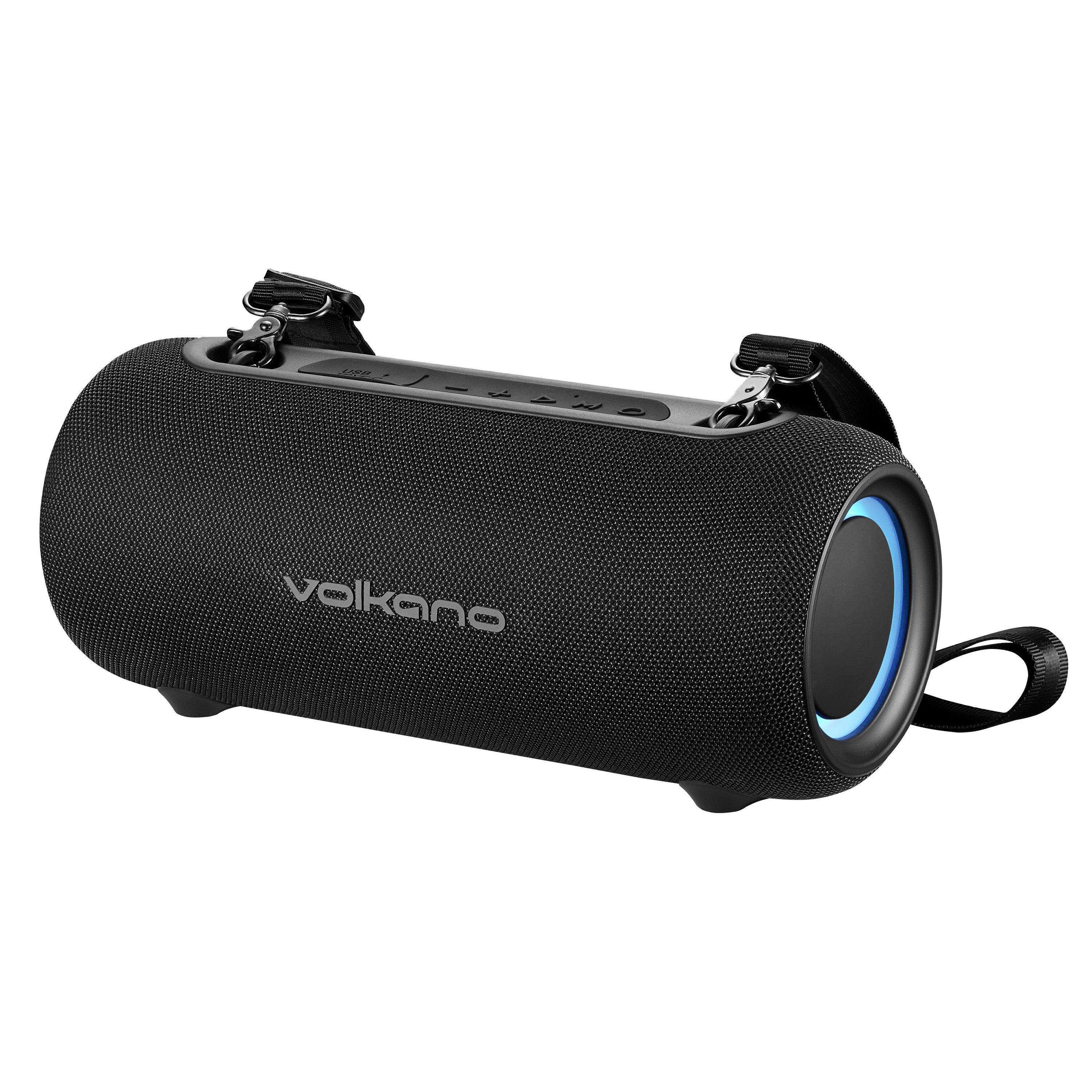 Black - Volkano - Volkano Mamba Bluetooth Portable FM Radio Speaker - 1