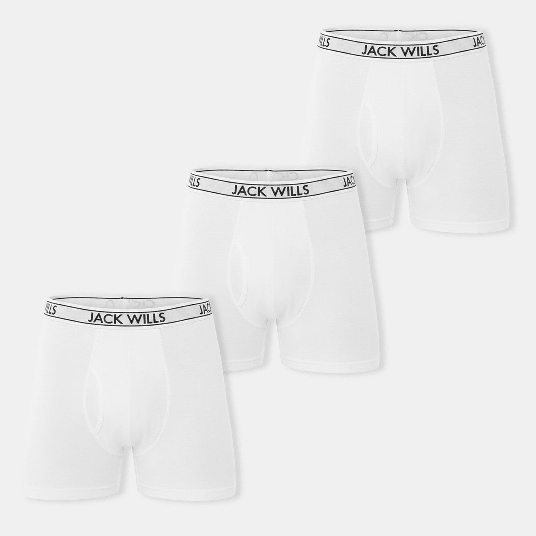 White - Jack Wills - JW Daundley Boxers 3 Pack Mens - 1