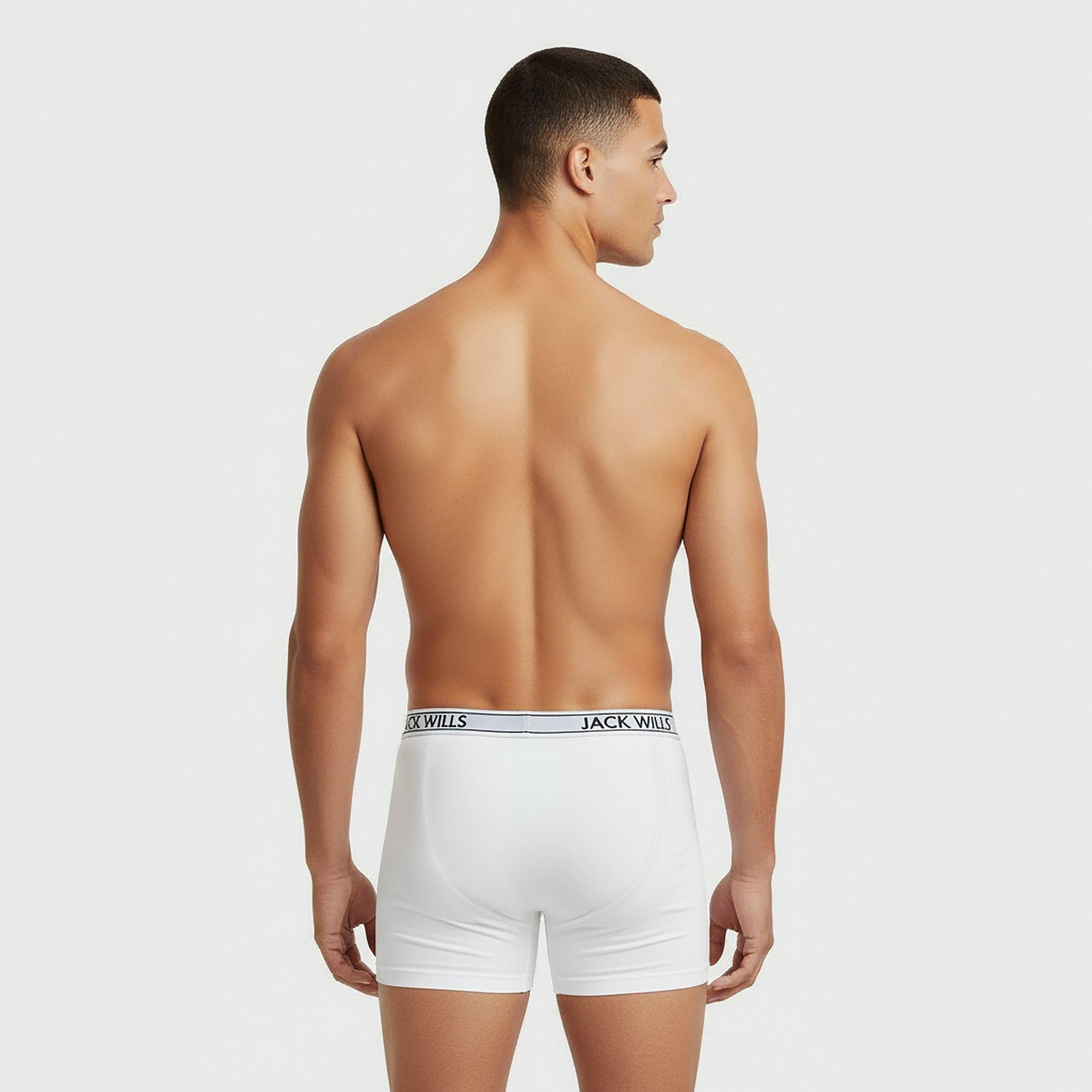 Grey/White/Navy - Jack Wills - JW Daundley Boxers 3 Pack Mens - 4