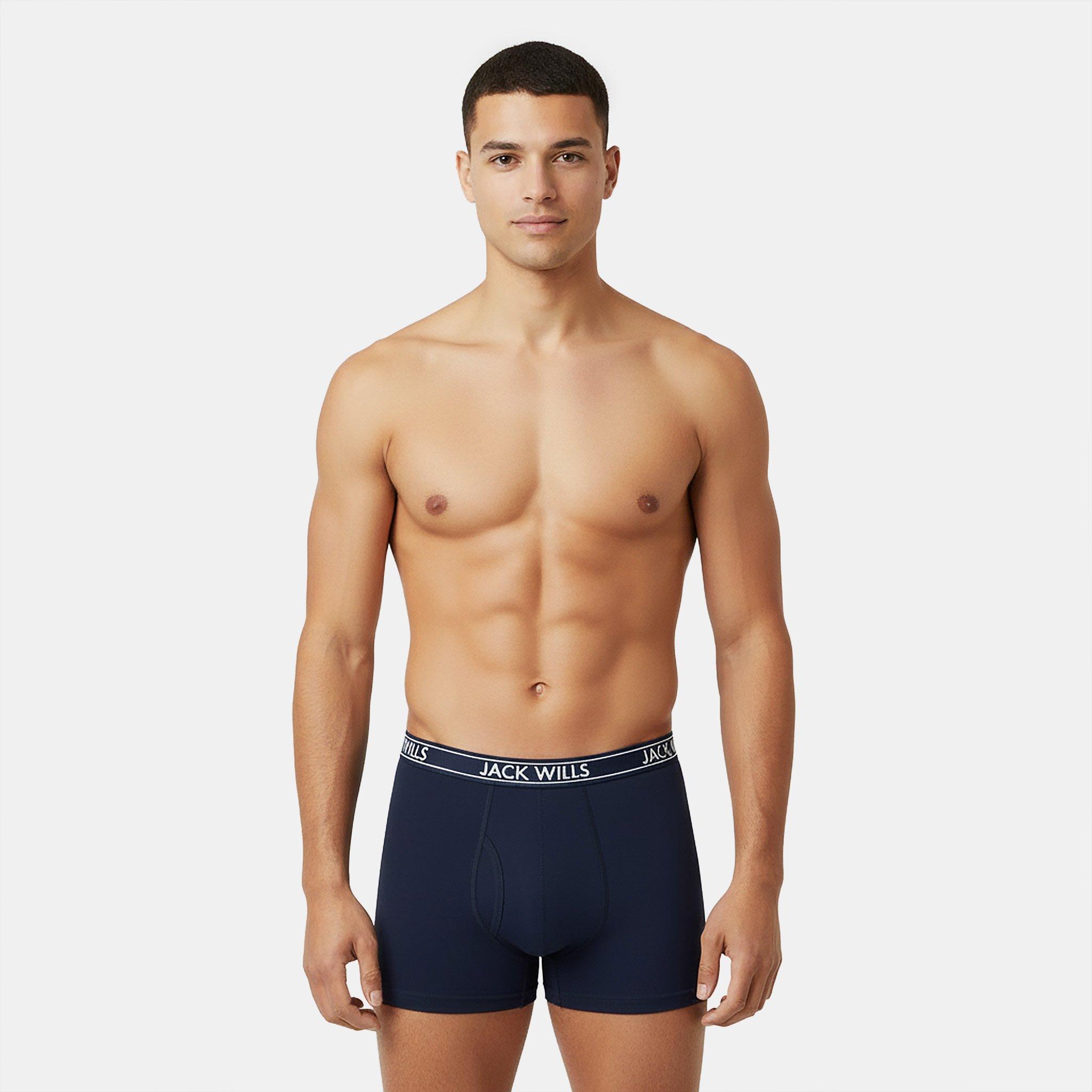 Grey/White/Navy - Jack Wills - JW Daundley Boxers 3 Pack Mens - 5