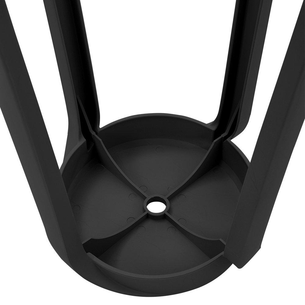 Black - Kabinet UK - 10 Set Plastic Stackable Round Stools - 4