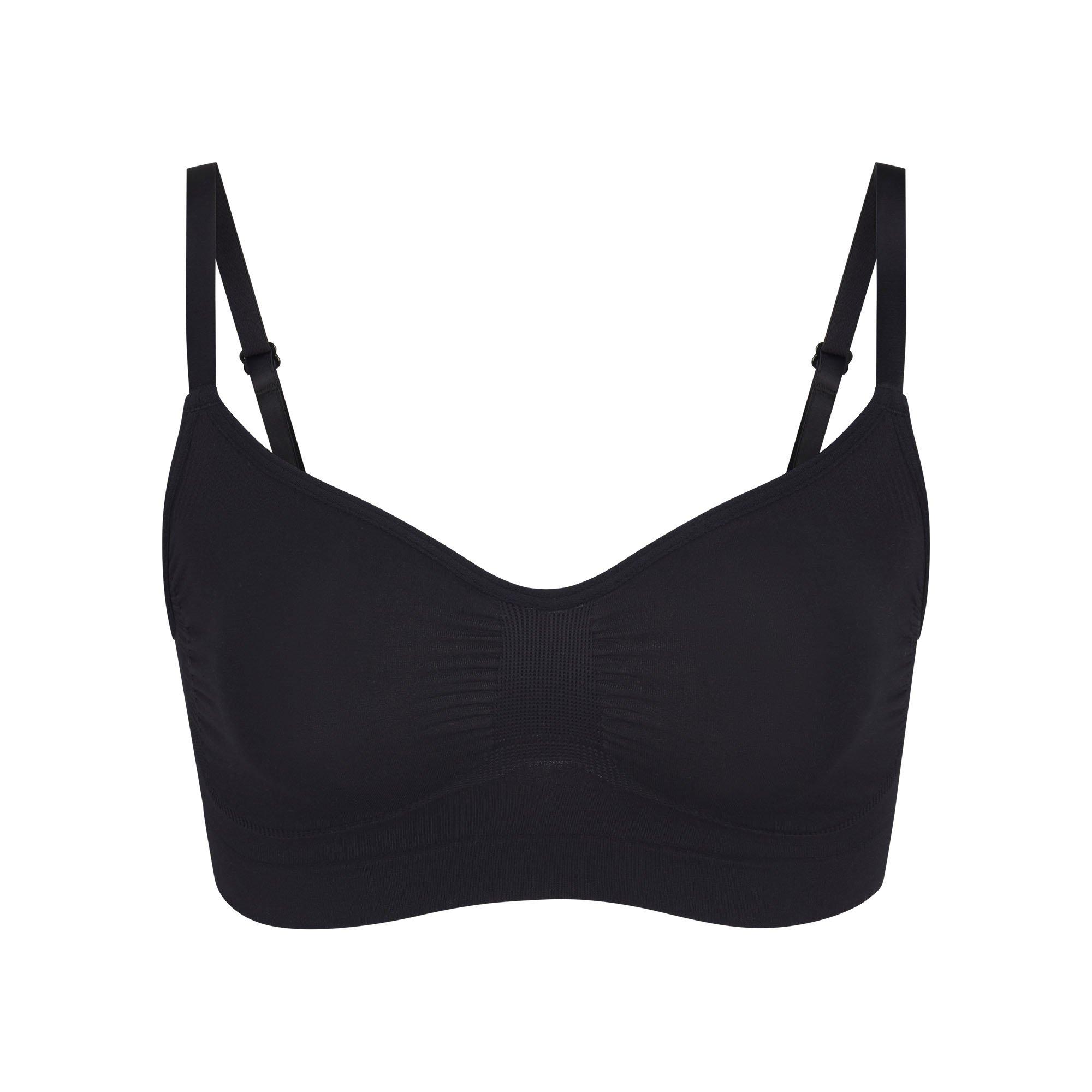 SKIMS Womens Seamless Sculpt Bralette - Onyx - Size 18 (2XL)