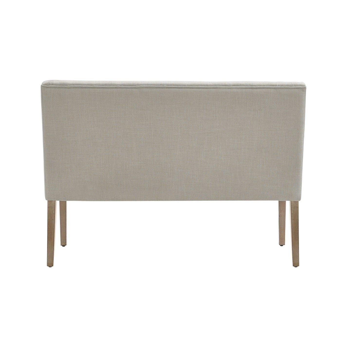 White - Kabinet UK - Upholstered Button Tufted Dining Bench - 4