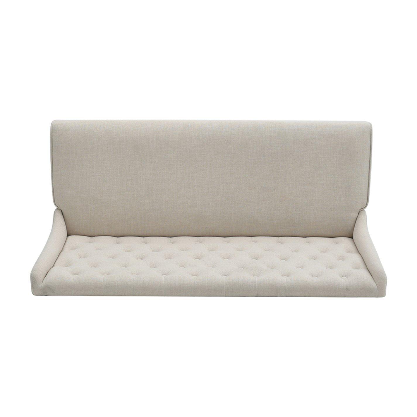 White - Kabinet UK - Upholstered Button Tufted Dining Bench - 7