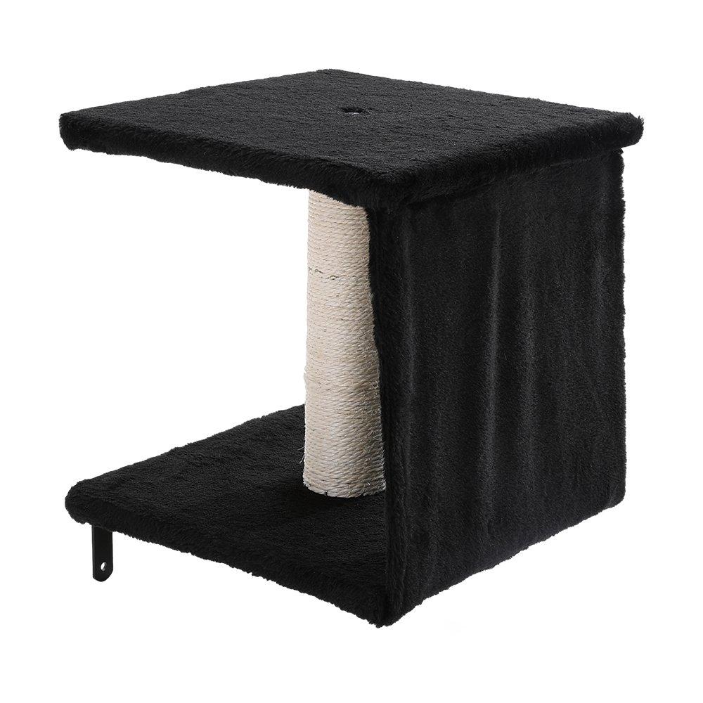 Black - KIDKID PET - Cat Tree Set with Hammock and Jumping Platform - 5