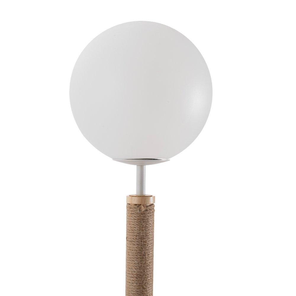 Brown And White - KIDKID PET - 2-in-1 Cat Climbing Frame Floor Lamp - 4