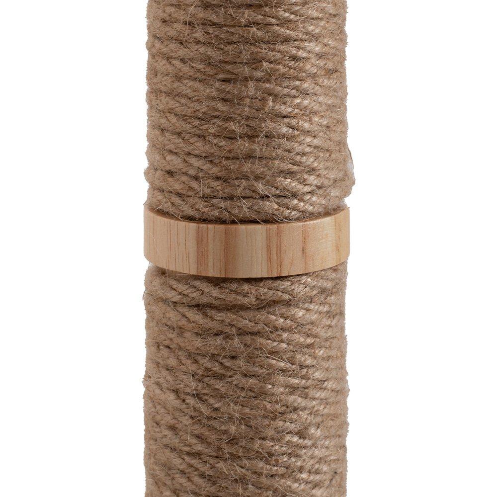 Brown And White - KIDKID PET - 2-in-1 Cat Climbing Frame Floor Lamp - 7