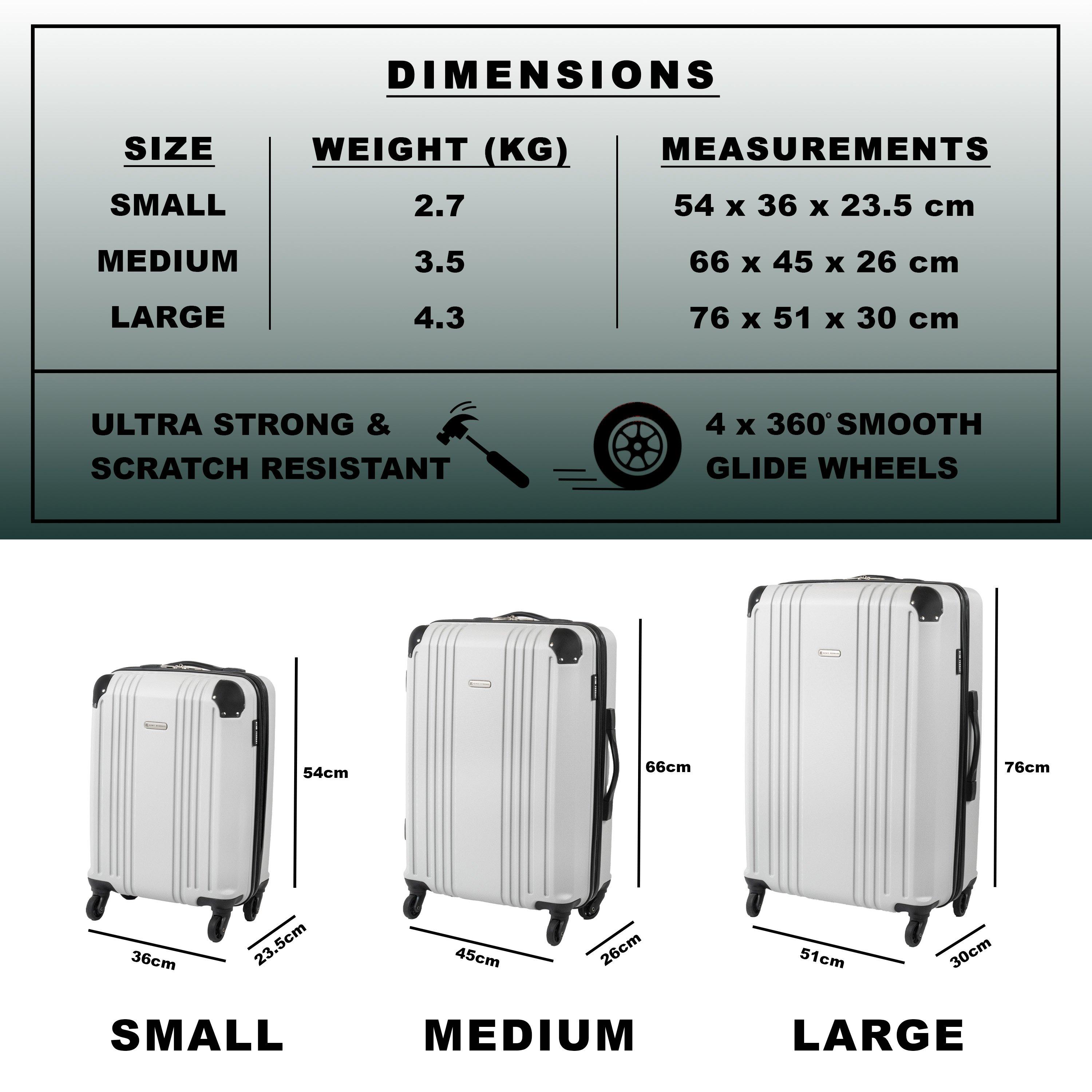 Grey Gfl003-03 - Gino Ferrari - Lightweight Hard Shell Business Travel Suitcase - 10