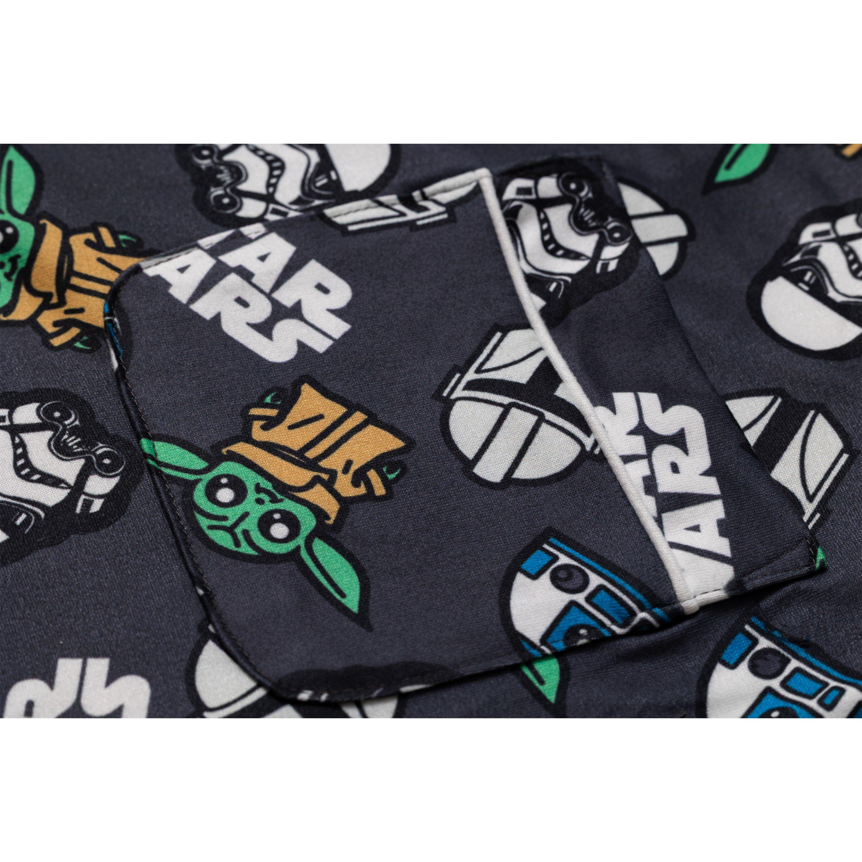 Star Wars - Character - Mens Disney Button Pyjamas - 9