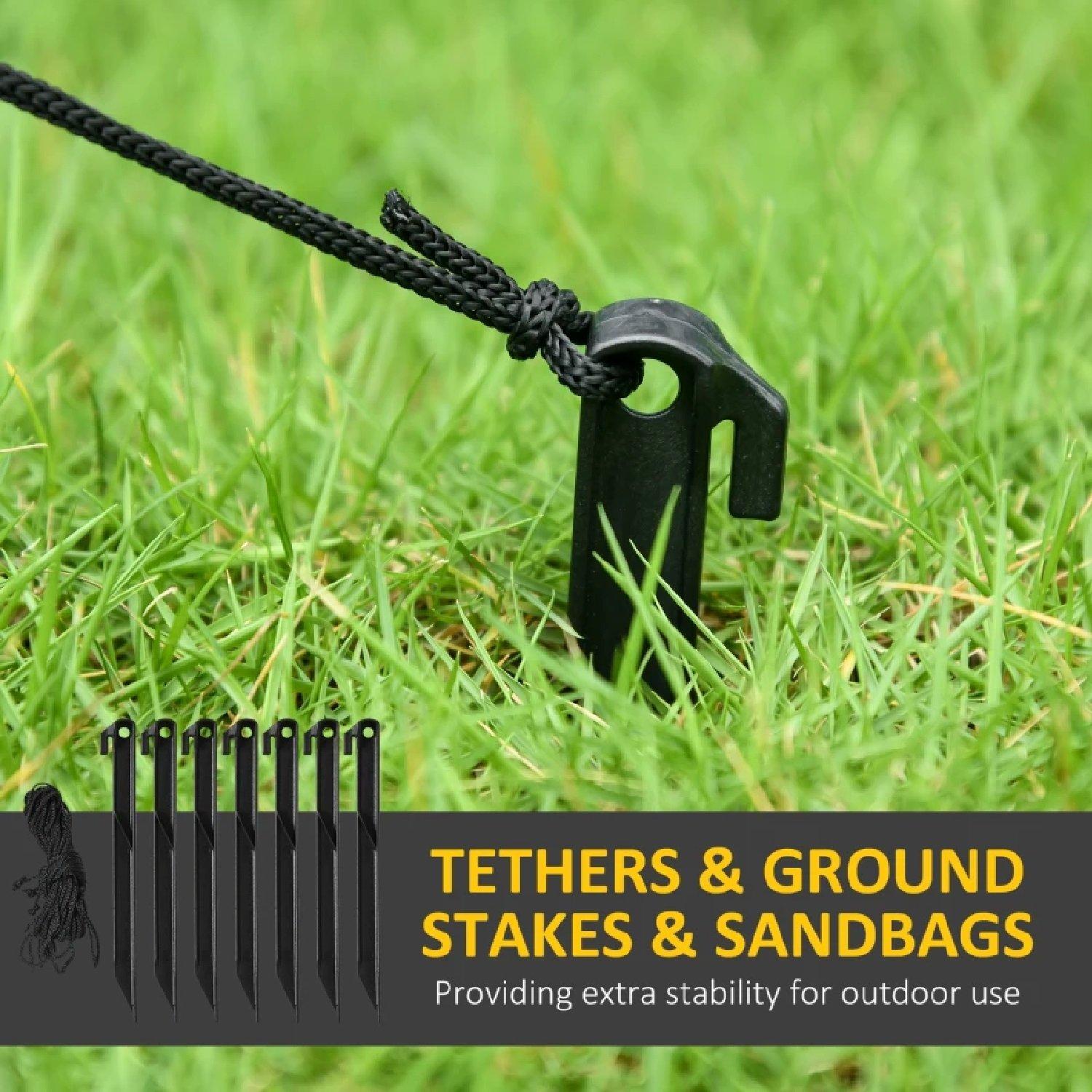 Multi - HOMCOM - 5FT Halloween Inflatables Ghost & Tombstone - 5