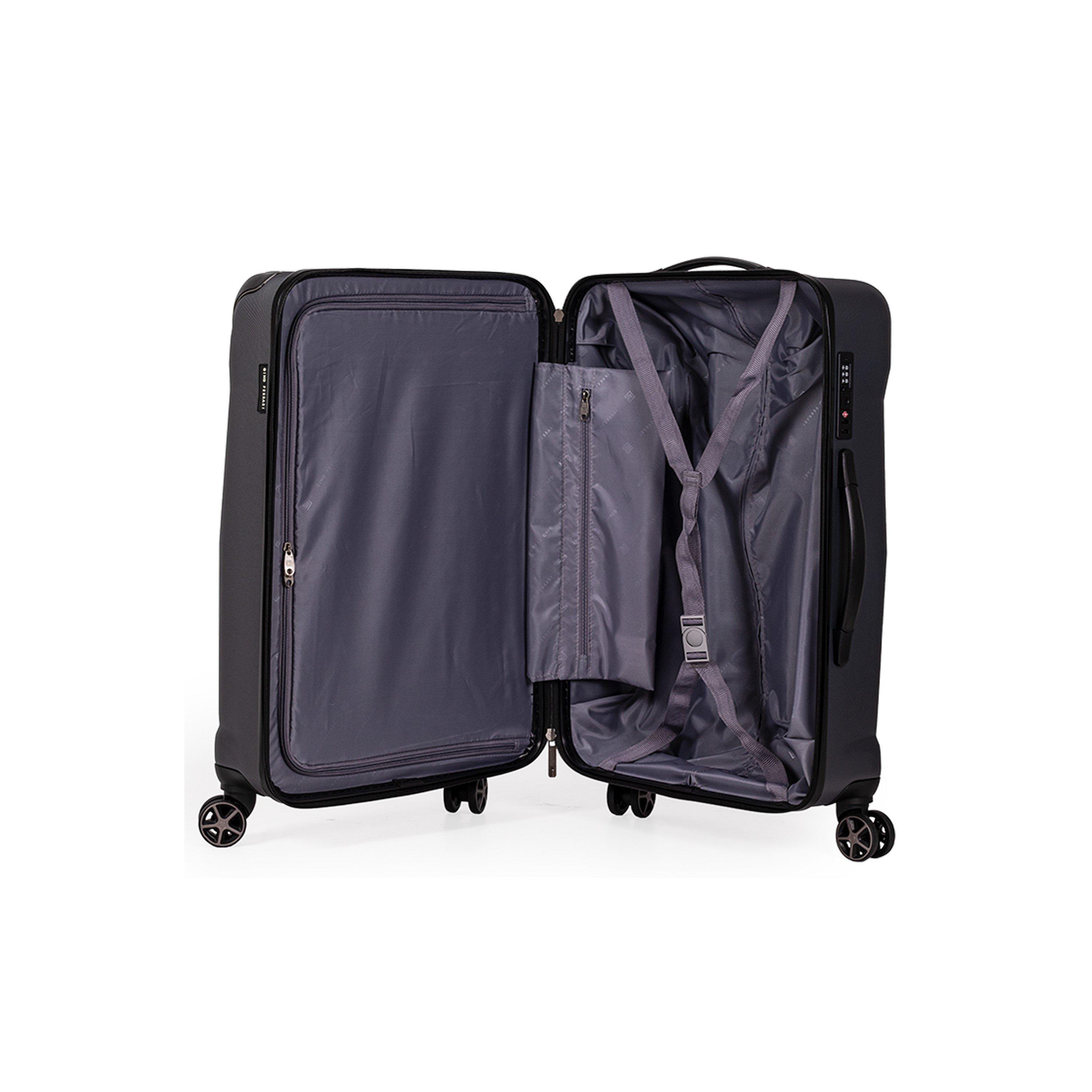 Grey - Gino Ferrari - Quasar Ultra Strong Suitcase Luggage with Wheels - 6