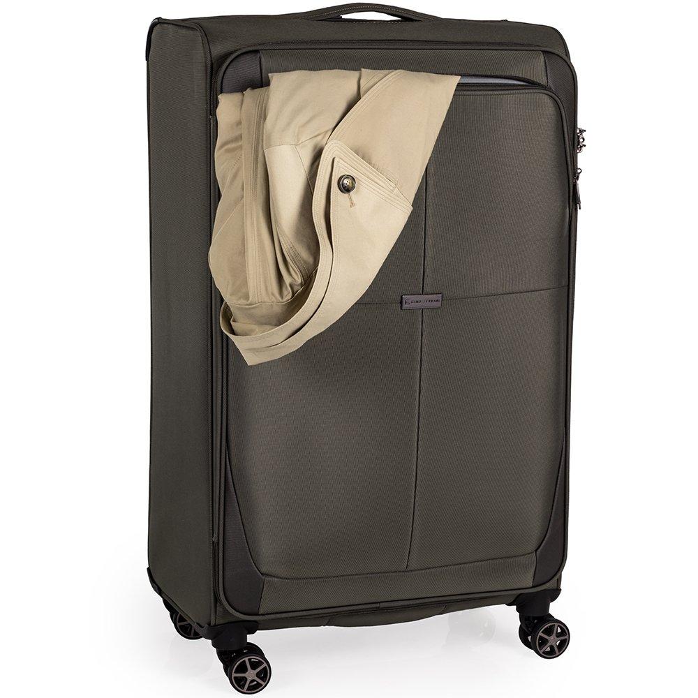 Green - Gino Ferrari - Omis Lightweight Suitcase Soft Shell Luggage - 3