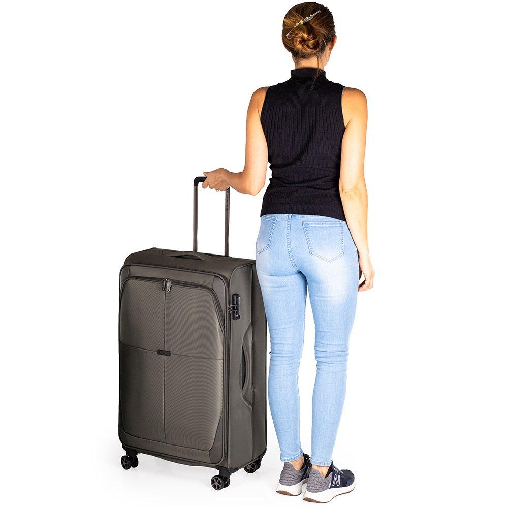 Green - Gino Ferrari - Omis Lightweight Suitcase Soft Shell Luggage - 4