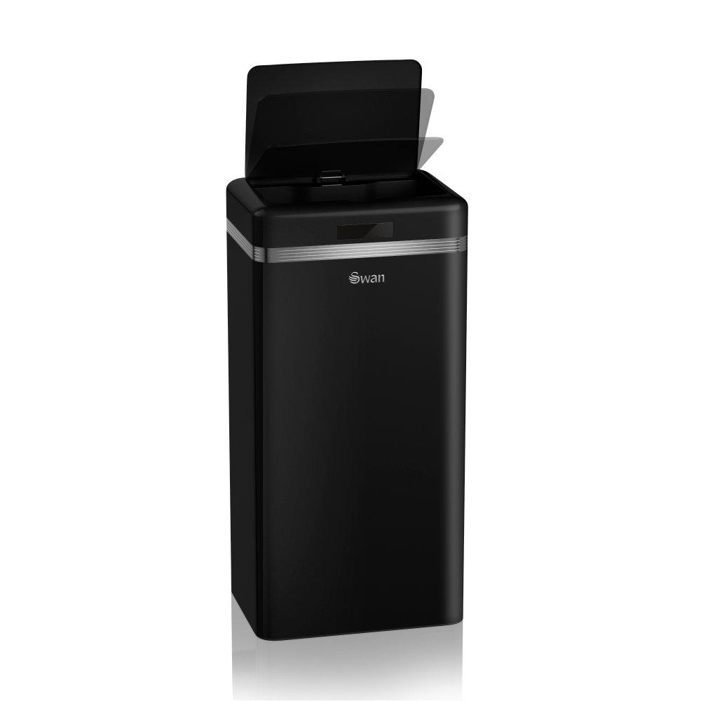 Black - Swan - Swan Retro 45L Square Sensor Bin - 3