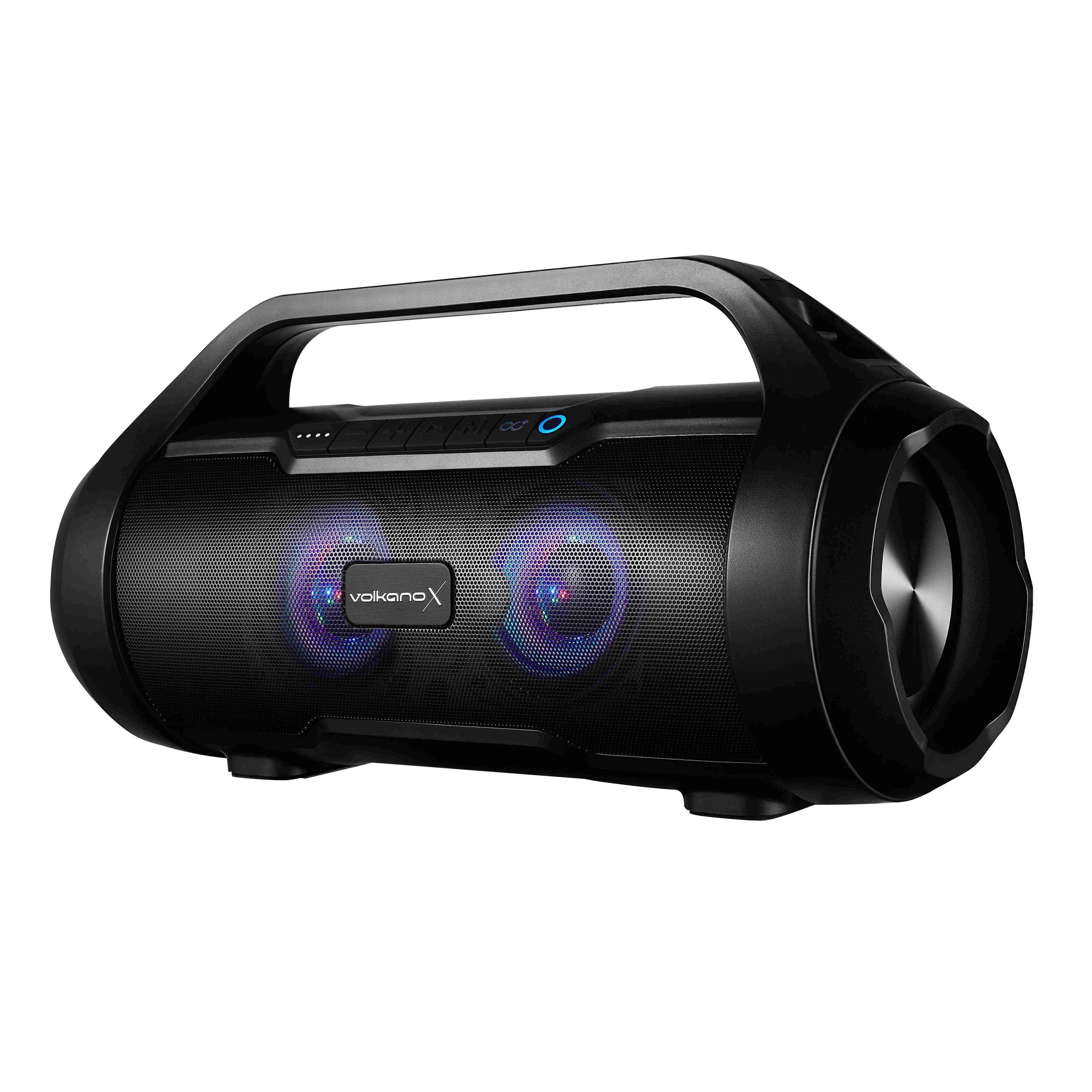 Black - Volkano - VolkanoX Cobra Bluetooth Speaker With FM Radio - 1