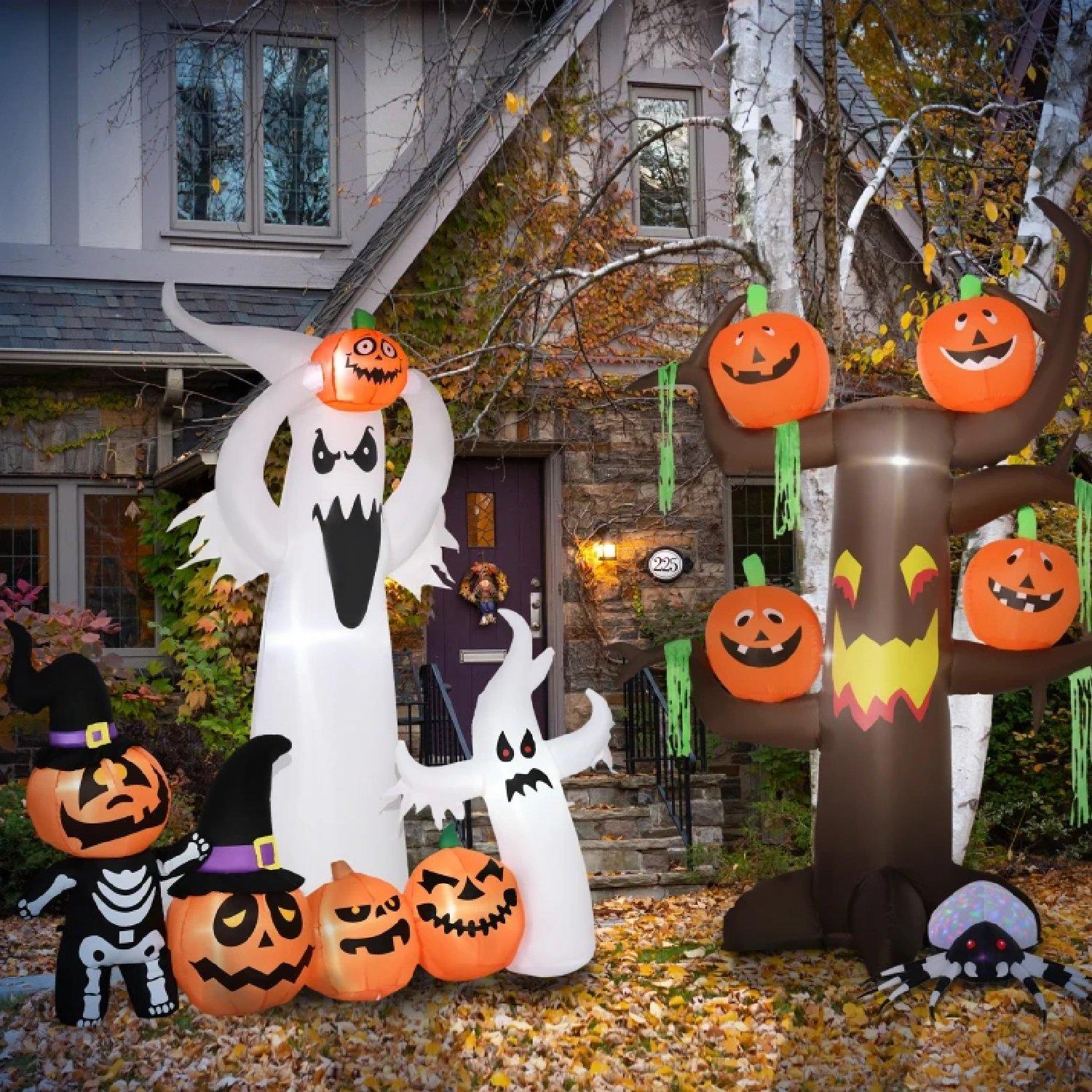 Multi - HOMCOM - Halloween - Inflatable Halloween Ghost 1.8m - 3