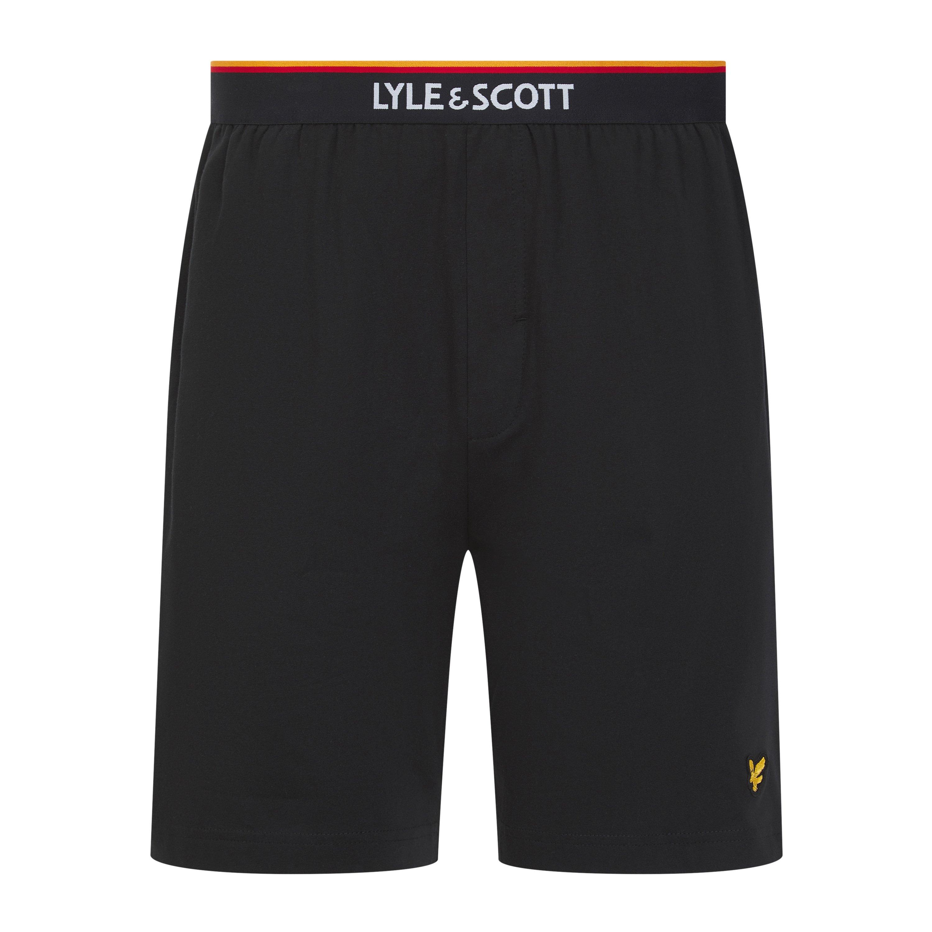 Black - Lyle and Scott - Men's Short Sleeve Pyjama Top - 4