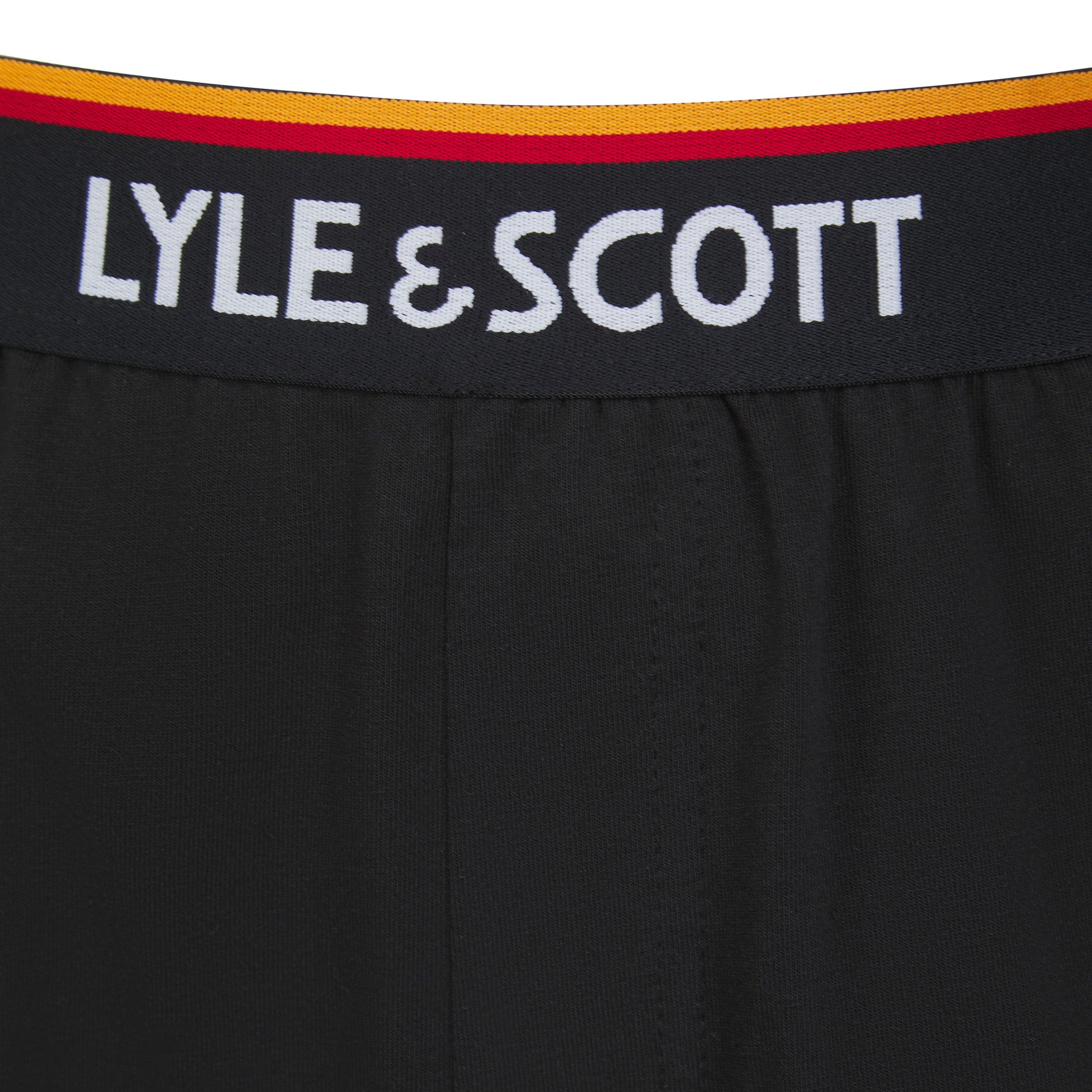 Black - Lyle and Scott - Men's Short Sleeve Pyjama Top - 5