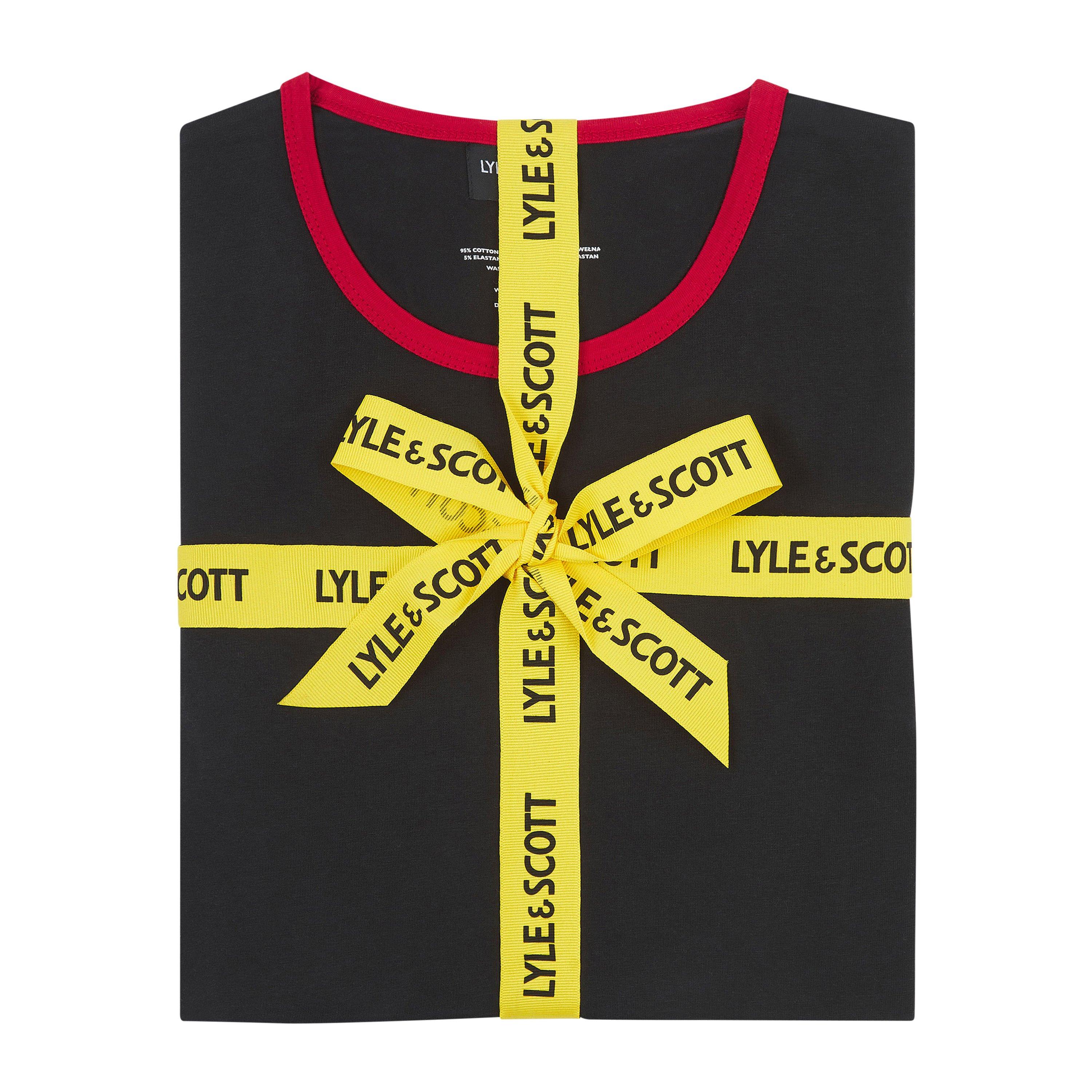 Black - Lyle and Scott - Men's Short Sleeve Pyjama Top - 6