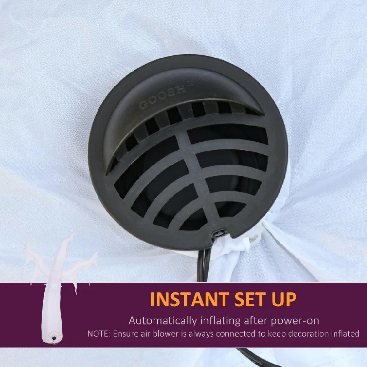 Multi - HOMCOM - - Inflatable Halloween 1.8m Ghost - 4