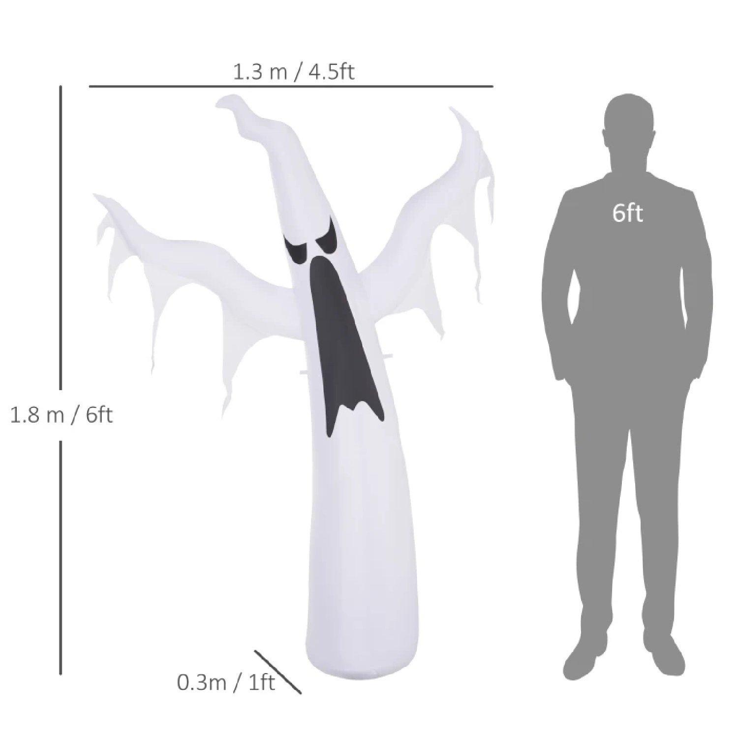 Multi - HOMCOM - - Inflatable Halloween 1.8m Ghost - 7