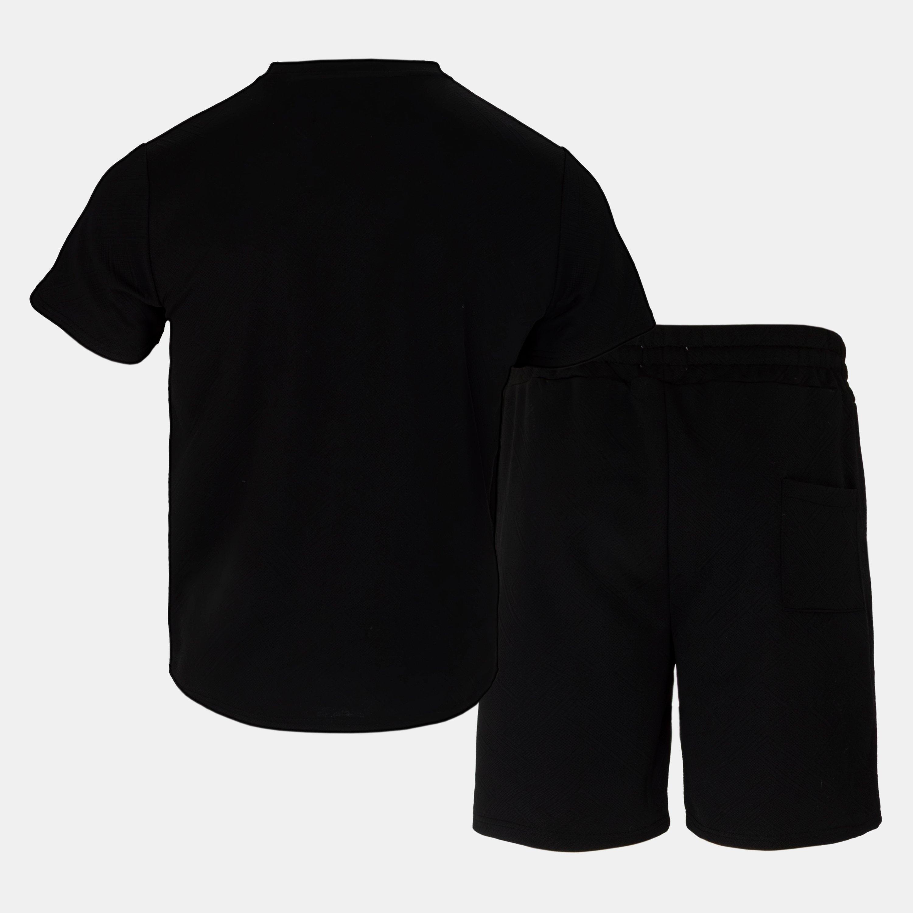 Black - Firetrap - Short Tee Set Mens - 2