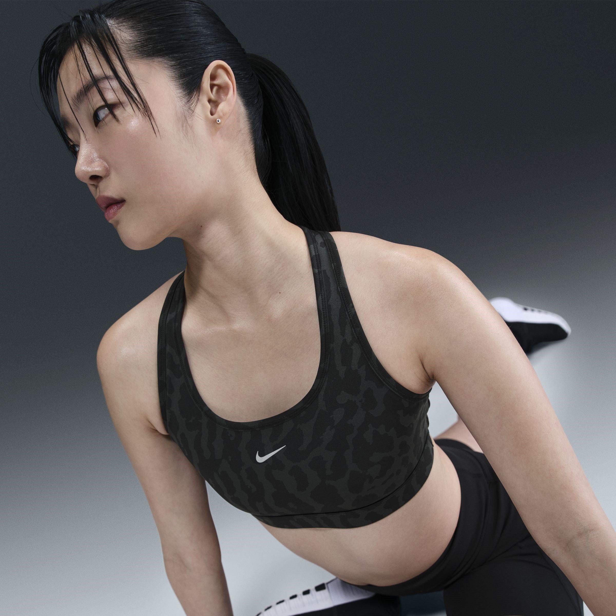 BLACK SILV - Nike - Swoosh Workout Bra - 3