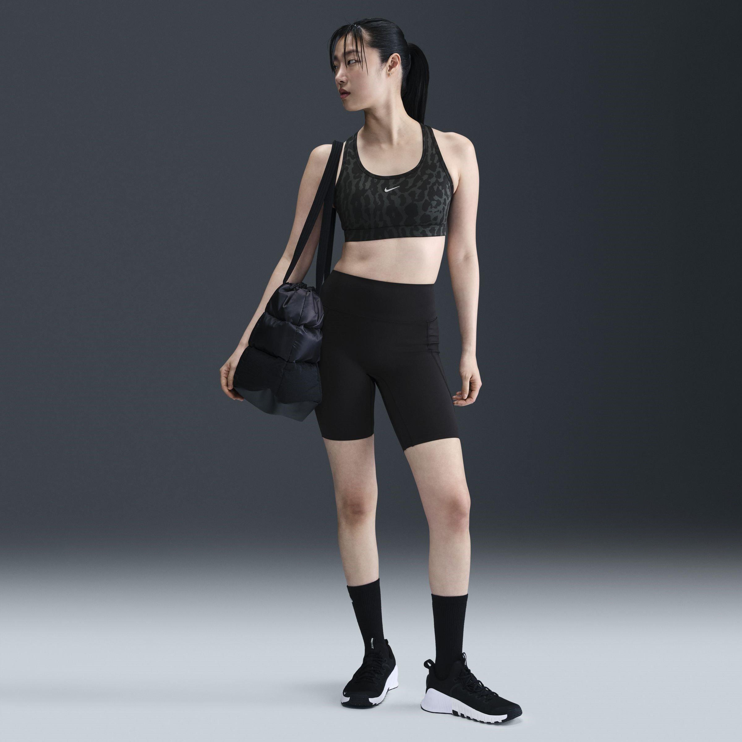 BLACK SILV - Nike - Swoosh Workout Bra - 4