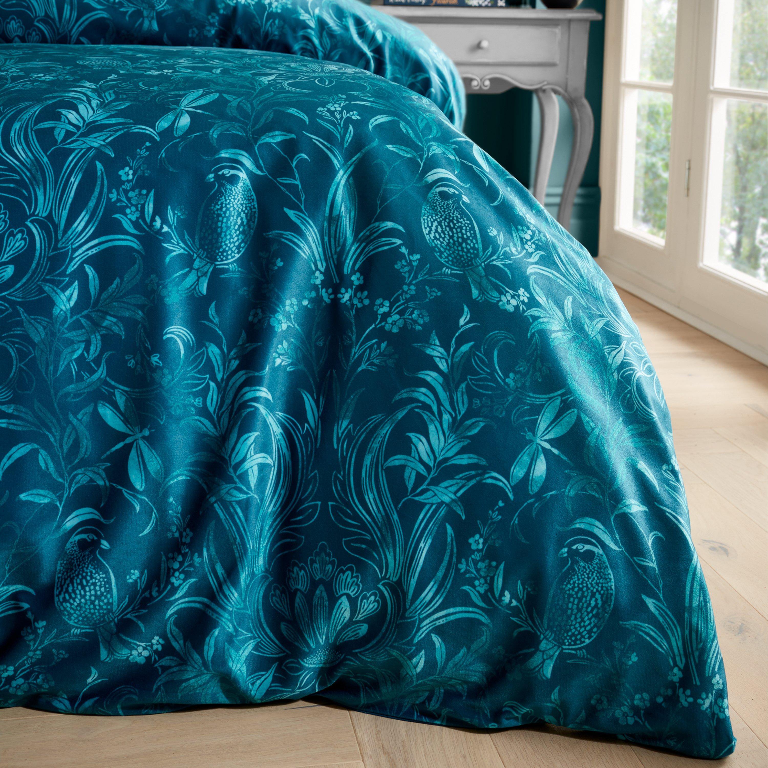 Groenblauw - Catherine Lansfield - by CL Regal Birds Duvet Cover Set - 3