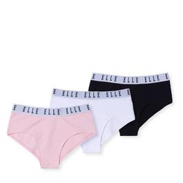 Elle Elle 3 Pack of Hipster Briefs Junior Girls