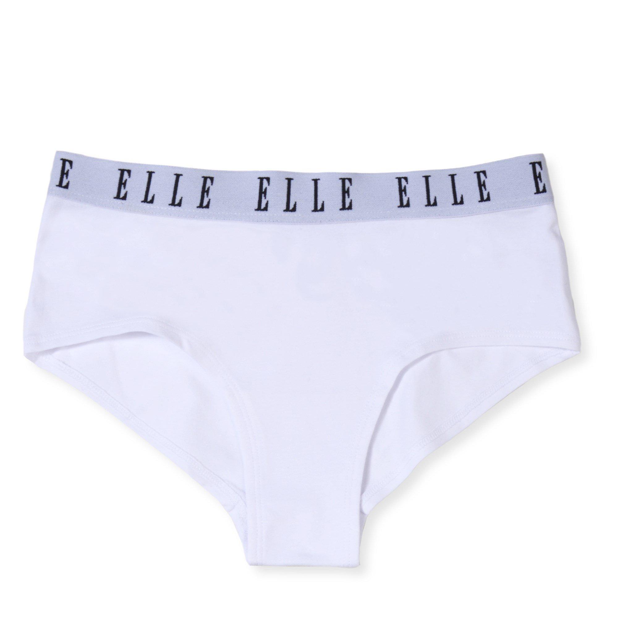 White/Pink/Blk - Elle - 3 Pack of Hipster Briefs Junior Girls - 4