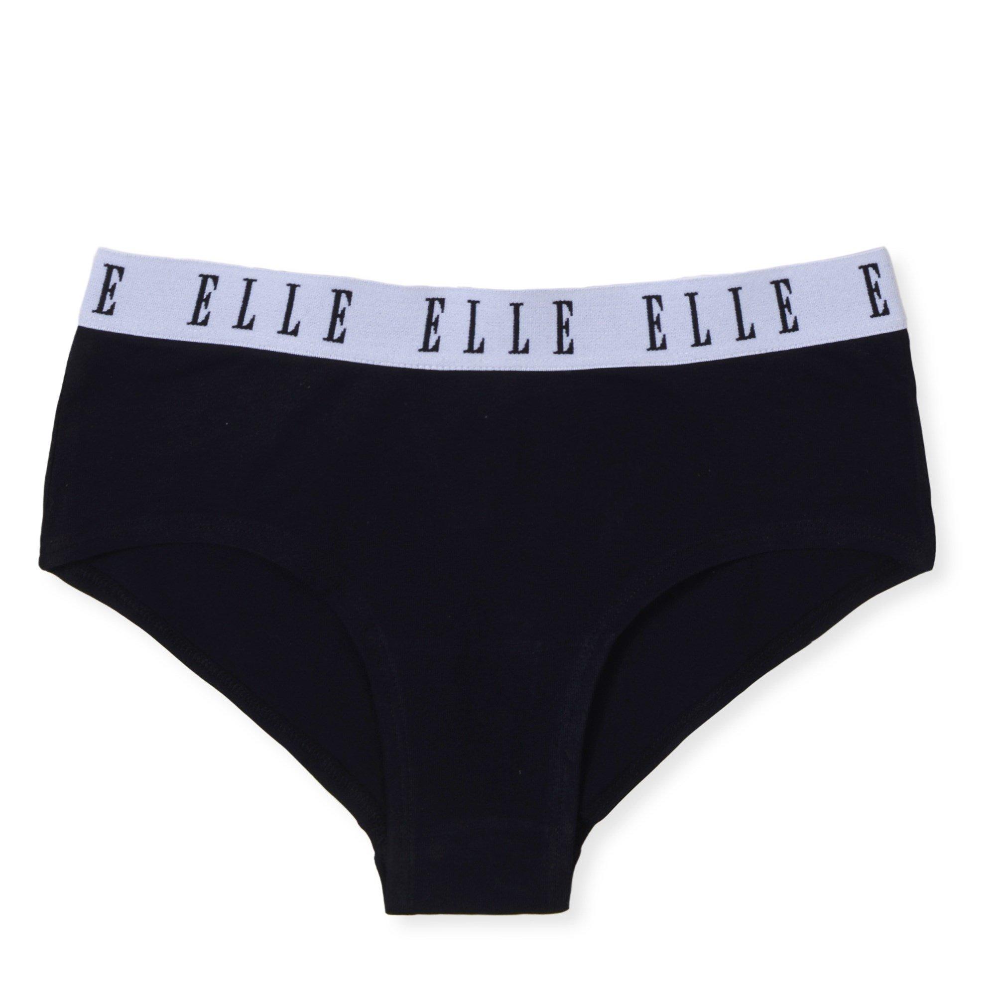 White/Pink/Blk - Elle - 3 Pack of Hipster Briefs Junior Girls - 5