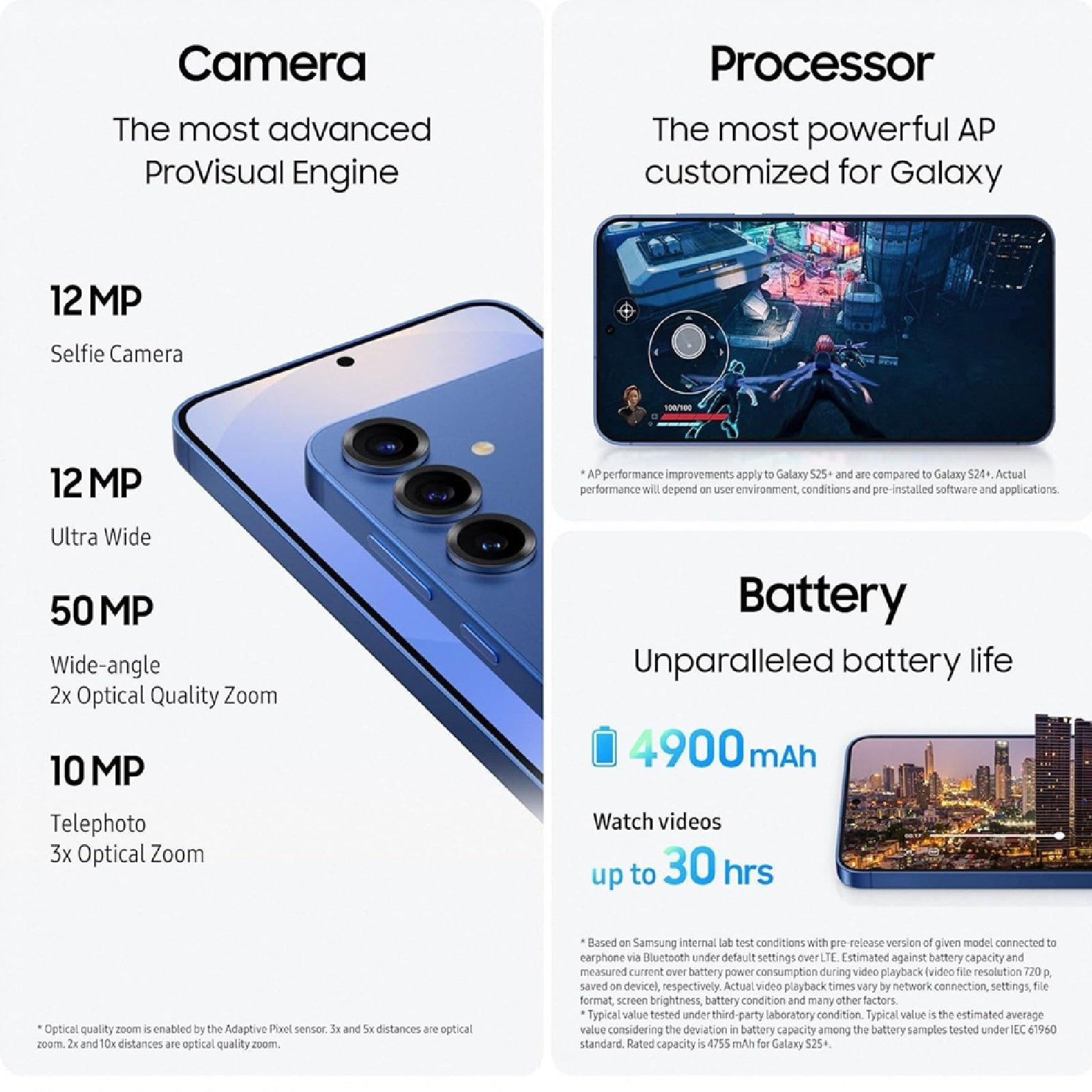 Icy Blue - Samsung - Samsung Galaxy S25+ 5G 512GB AI Phone - 5