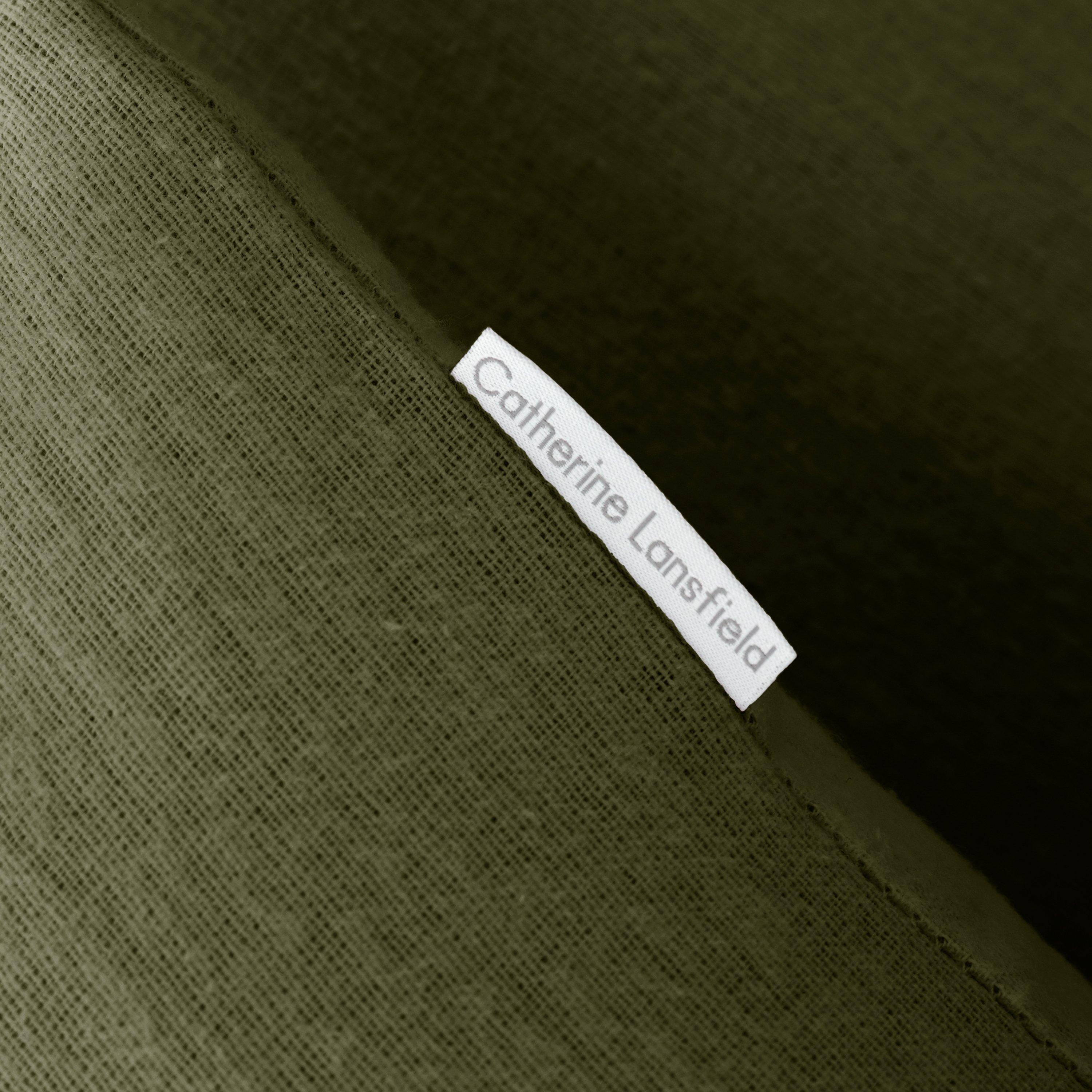 Green - Catherine Lansfield - Cotton Duvet Cover Set - 3