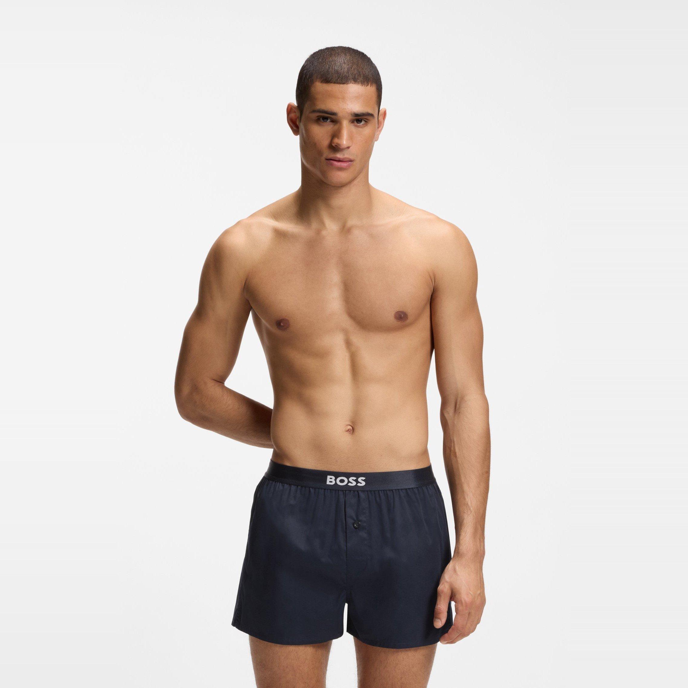 Dark Blue - Boss - Boss 2P Boxer Shorts Sn99 - 2