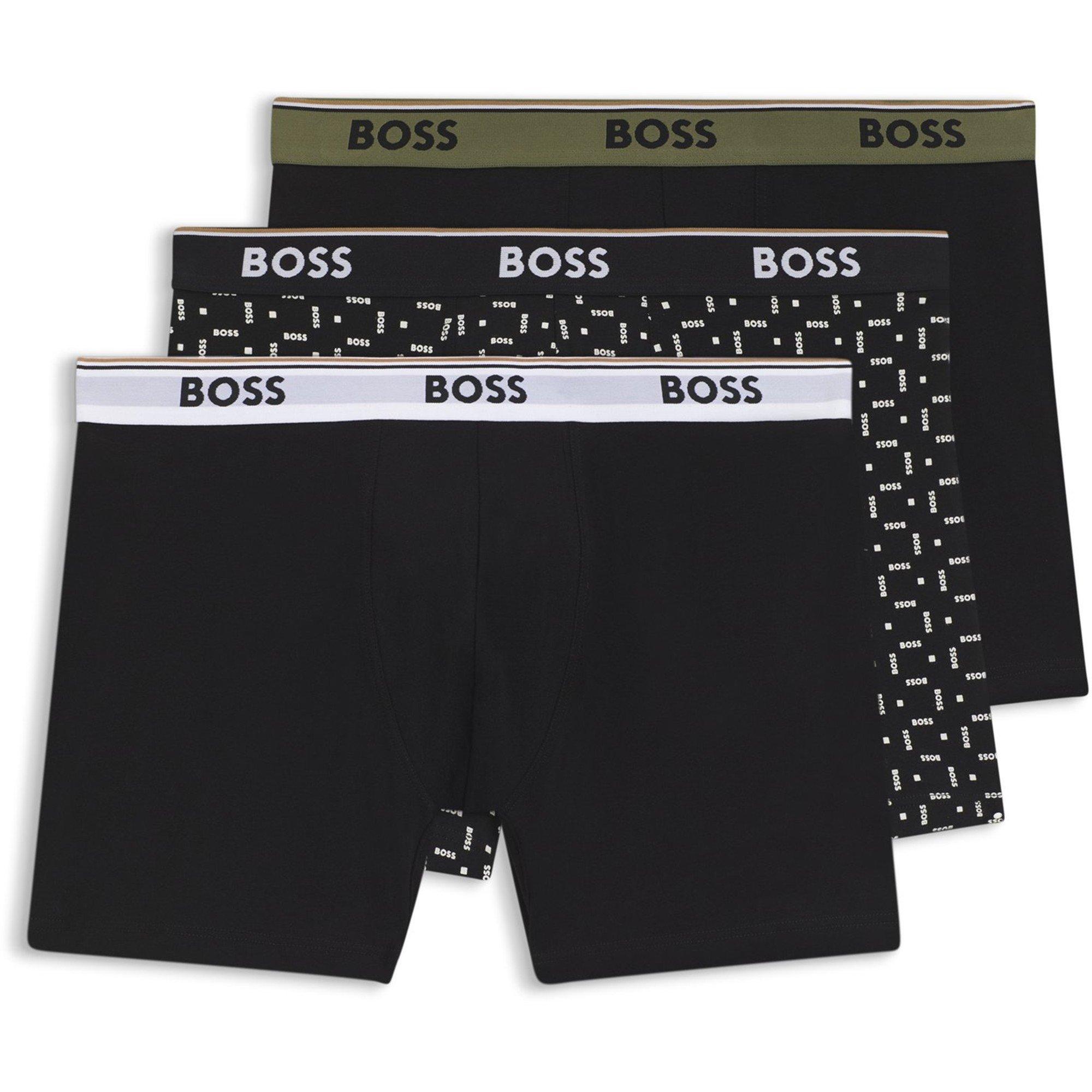 Crna - Boss - Boss Boxerbr 3P Powe Sn99 - 1