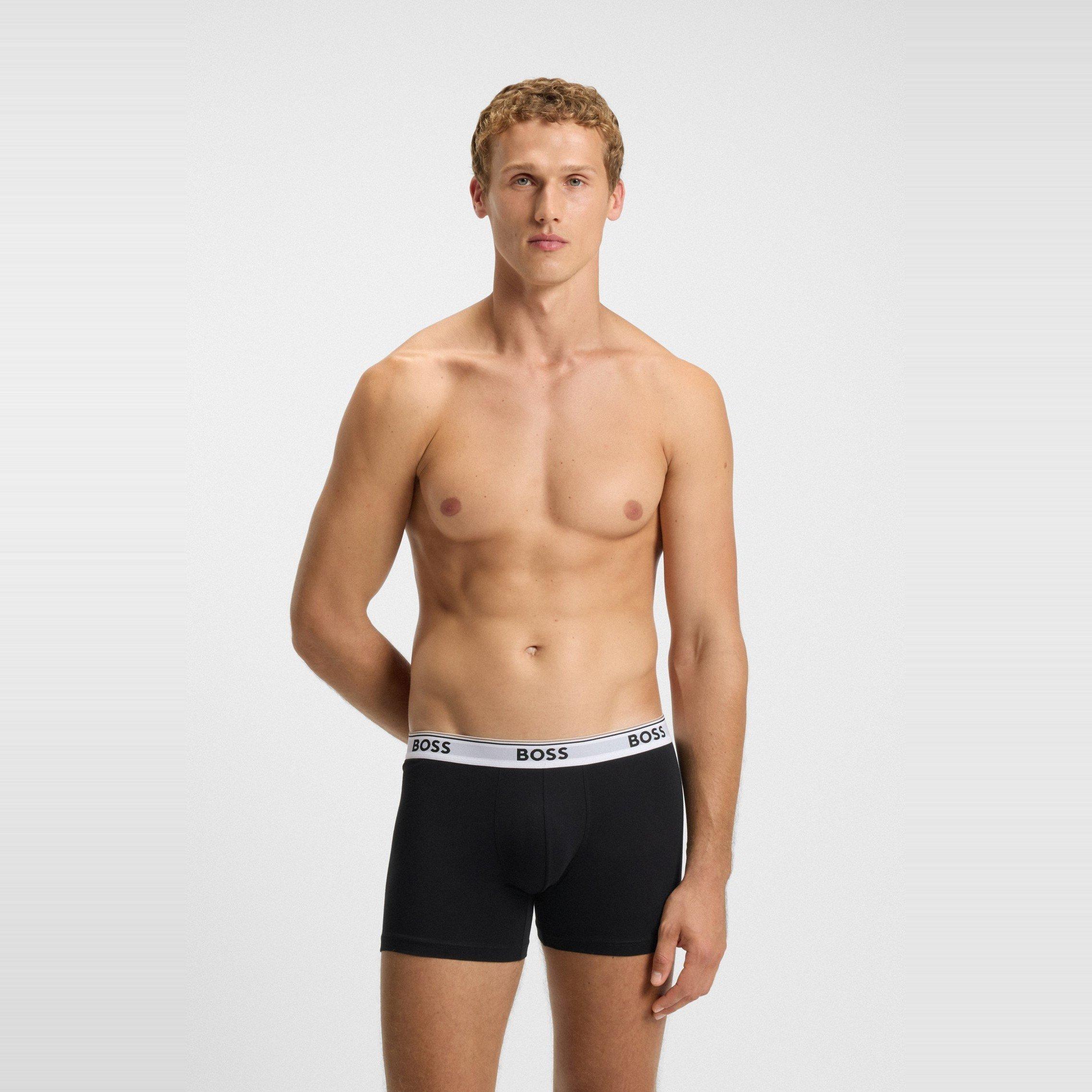 Zwart - Boss - Boss Boxerbr 3p Power 10276620 01 - 4