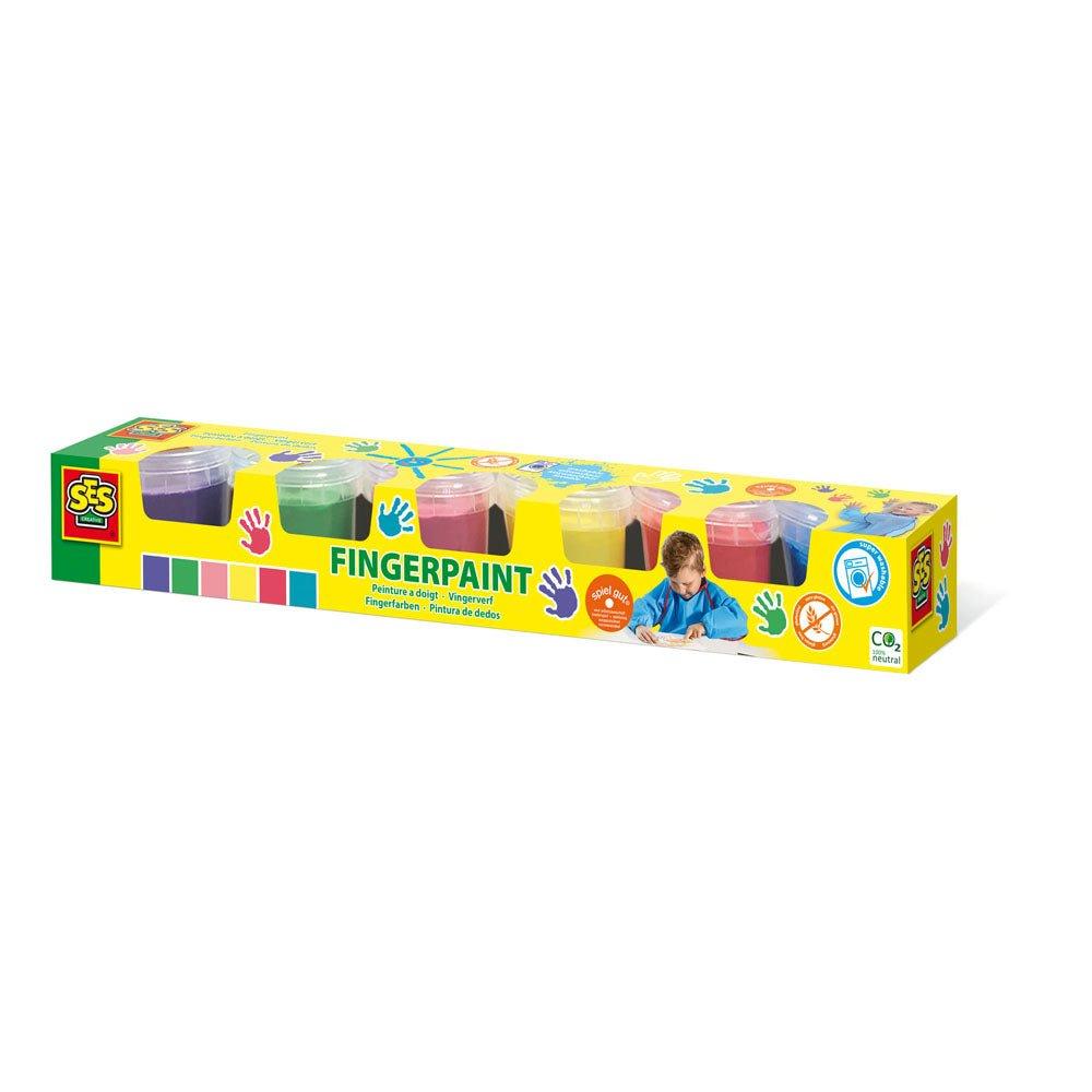 Ses Creative  Kids Fingerpaint 6 Colours X 110Ml - 
