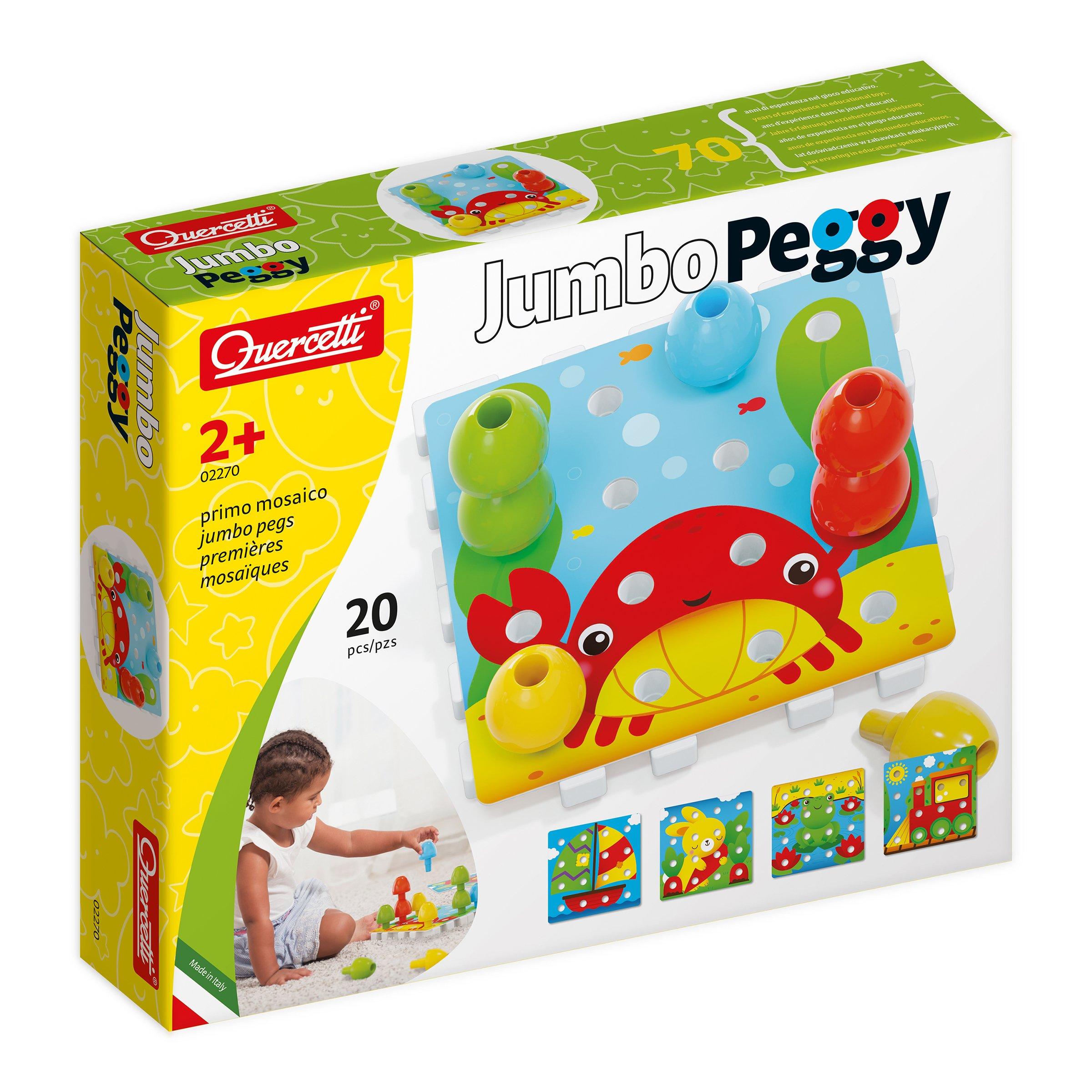 Multi - Quercetti - Jumbo Peggy - 20 Pieces - 1