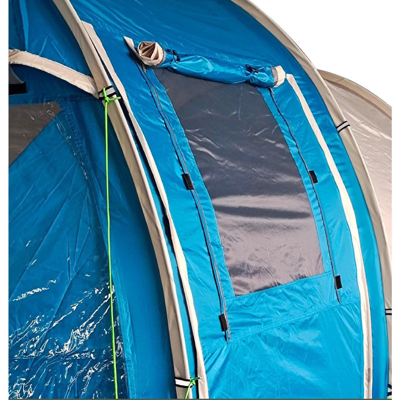 Blue - Outsunny - Two Room Tunnel Tent - 8