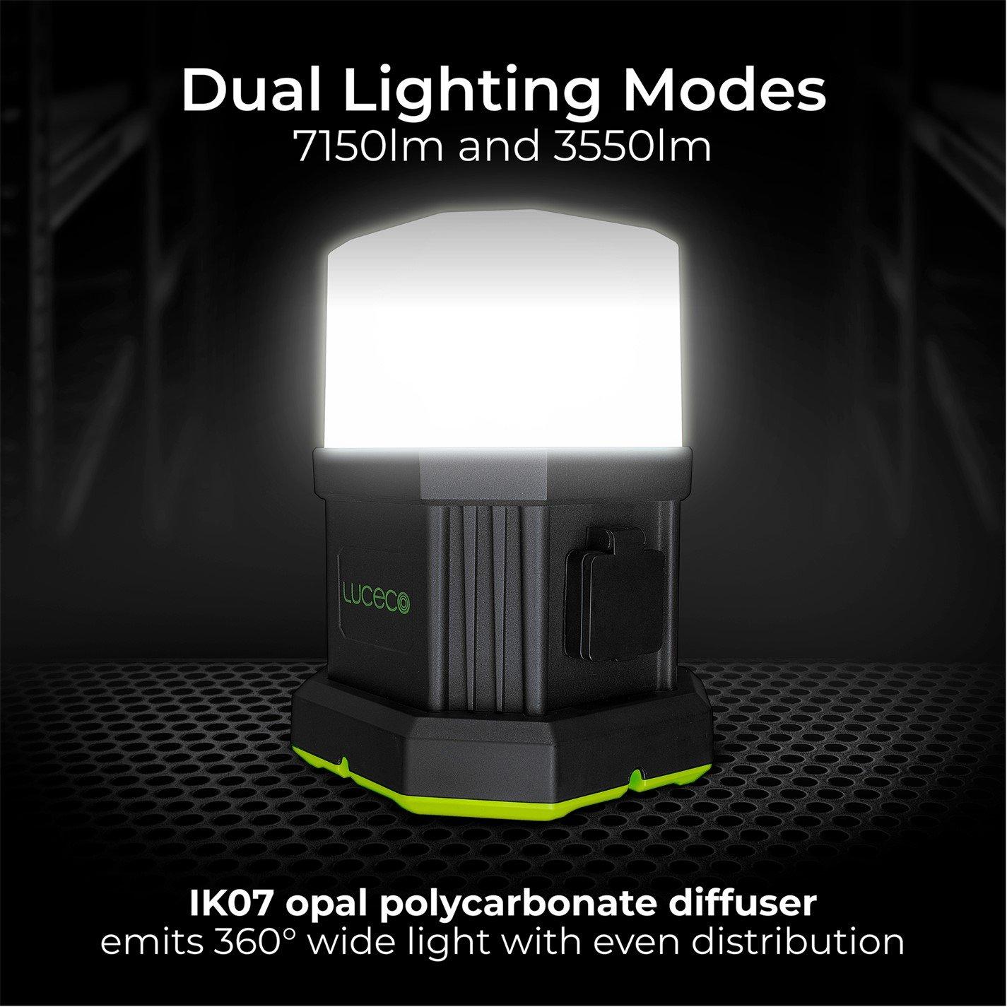Green And Black - Luceco - Luceco Worklight Open Area Heavy Duty 7150lm - 5