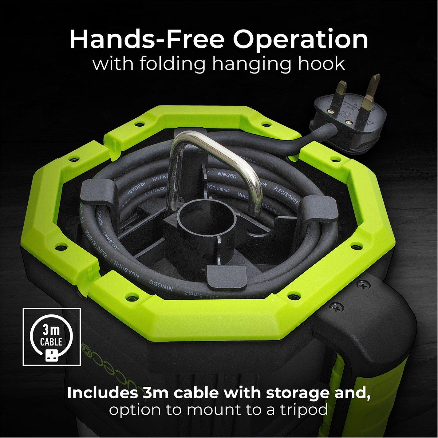 Green And Black - Luceco - Luceco Worklight Open Area Heavy Duty 7150lm - 6