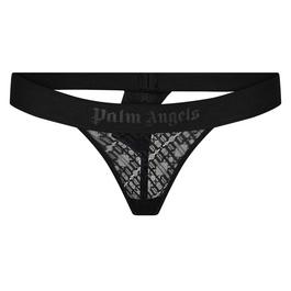 Palm Angels Lace Classic Logo Thong