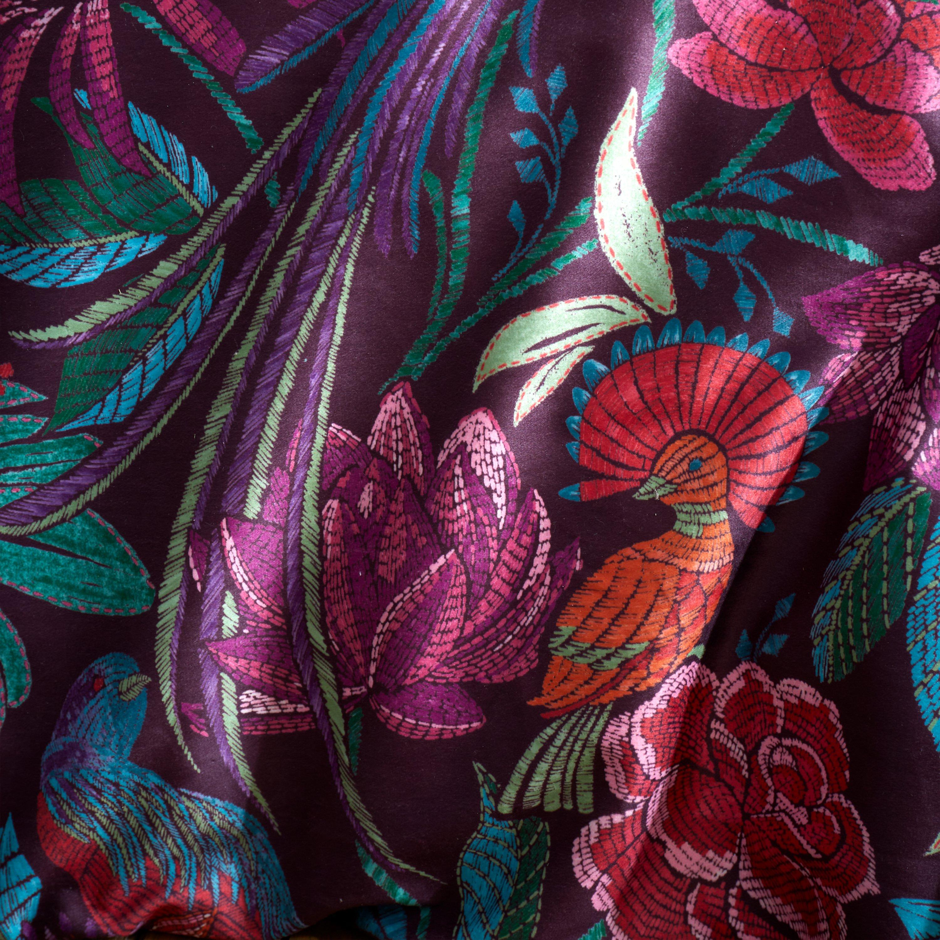 Šljiva - Catherine Lansfield - by CL Kate Floral Duvet Cover Set - 4